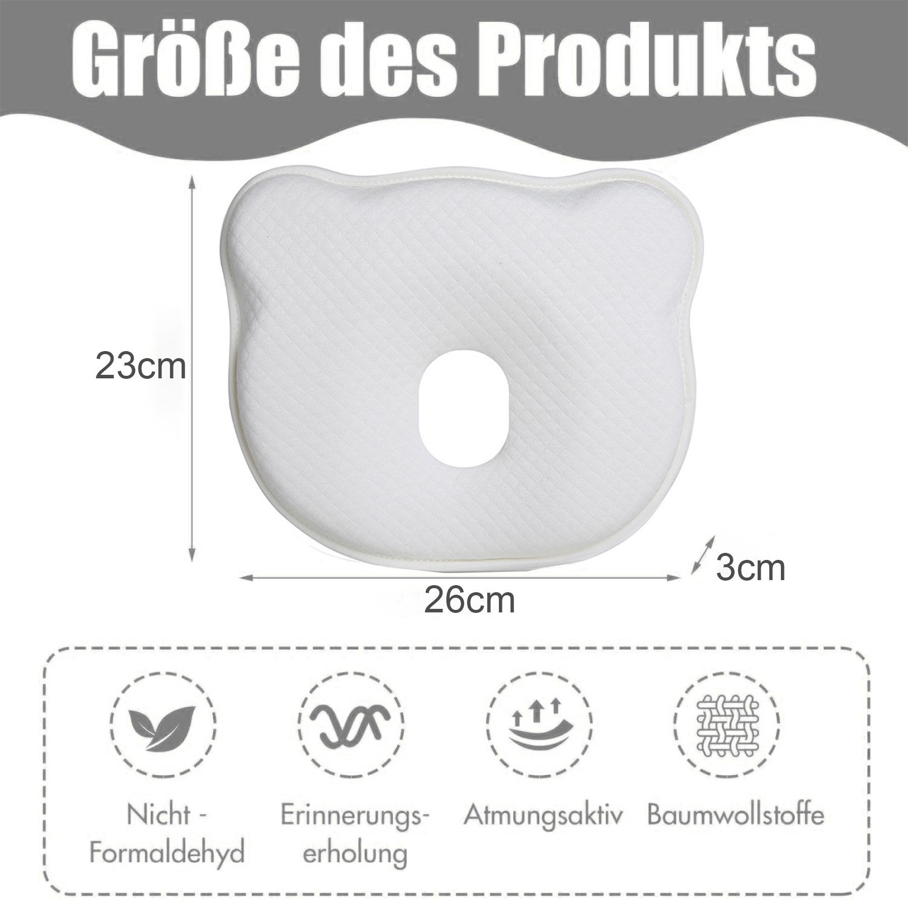 Mutig Babykissen Kopfkissen Neugeborene Memory Foam,Reisekissen günstig online kaufen