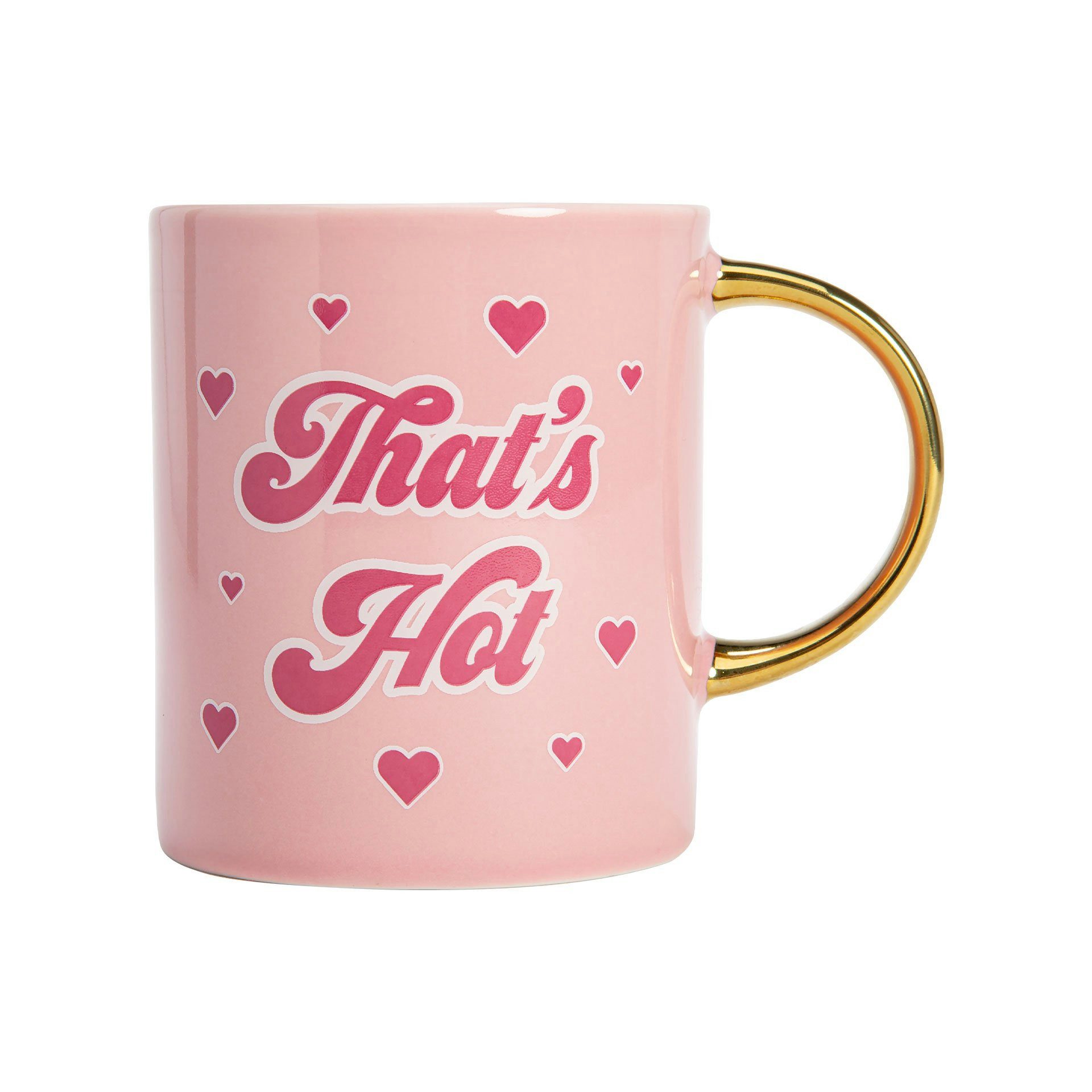 Paris Hilton Tasse That's Hot Keramiktasse 450ml – Stilvolle Kaffeetasse, Teetasse