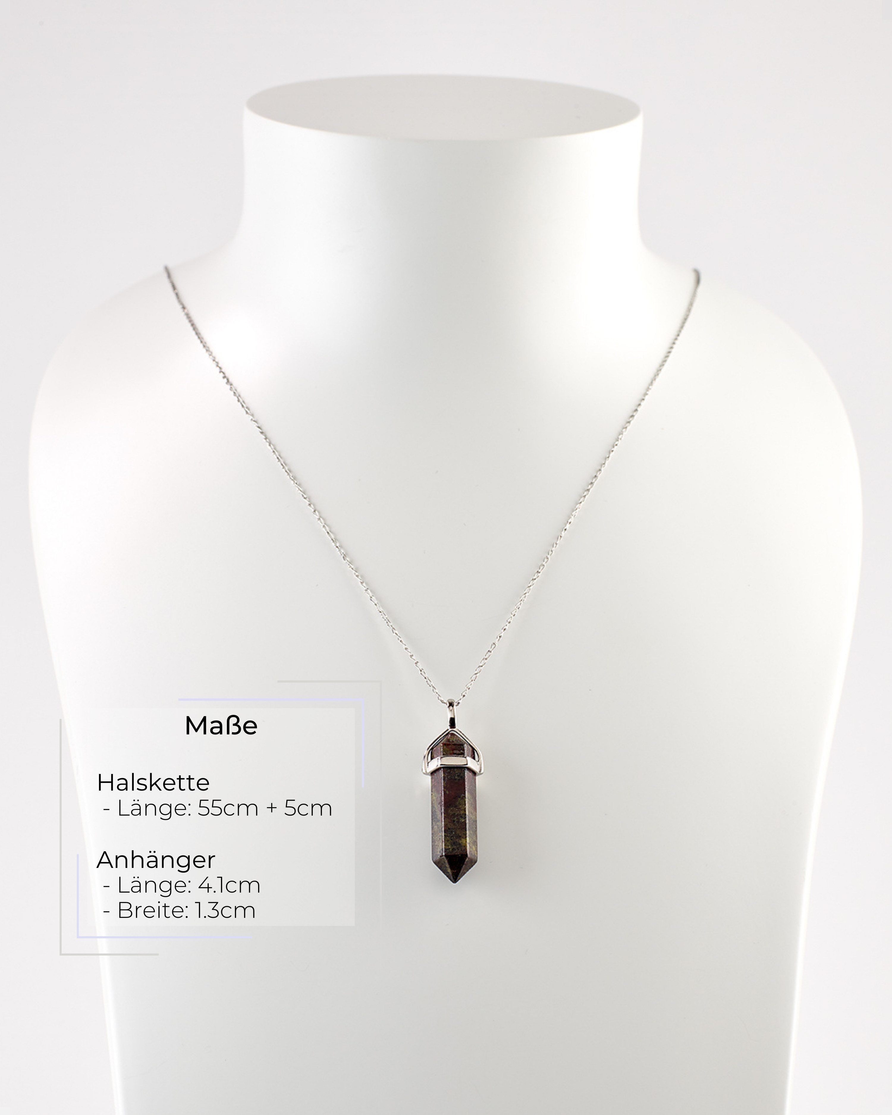 LAVISA Kette mit Anhänger LAVISA Obelisk Edelstein Halskette silber, echte günstig online kaufen