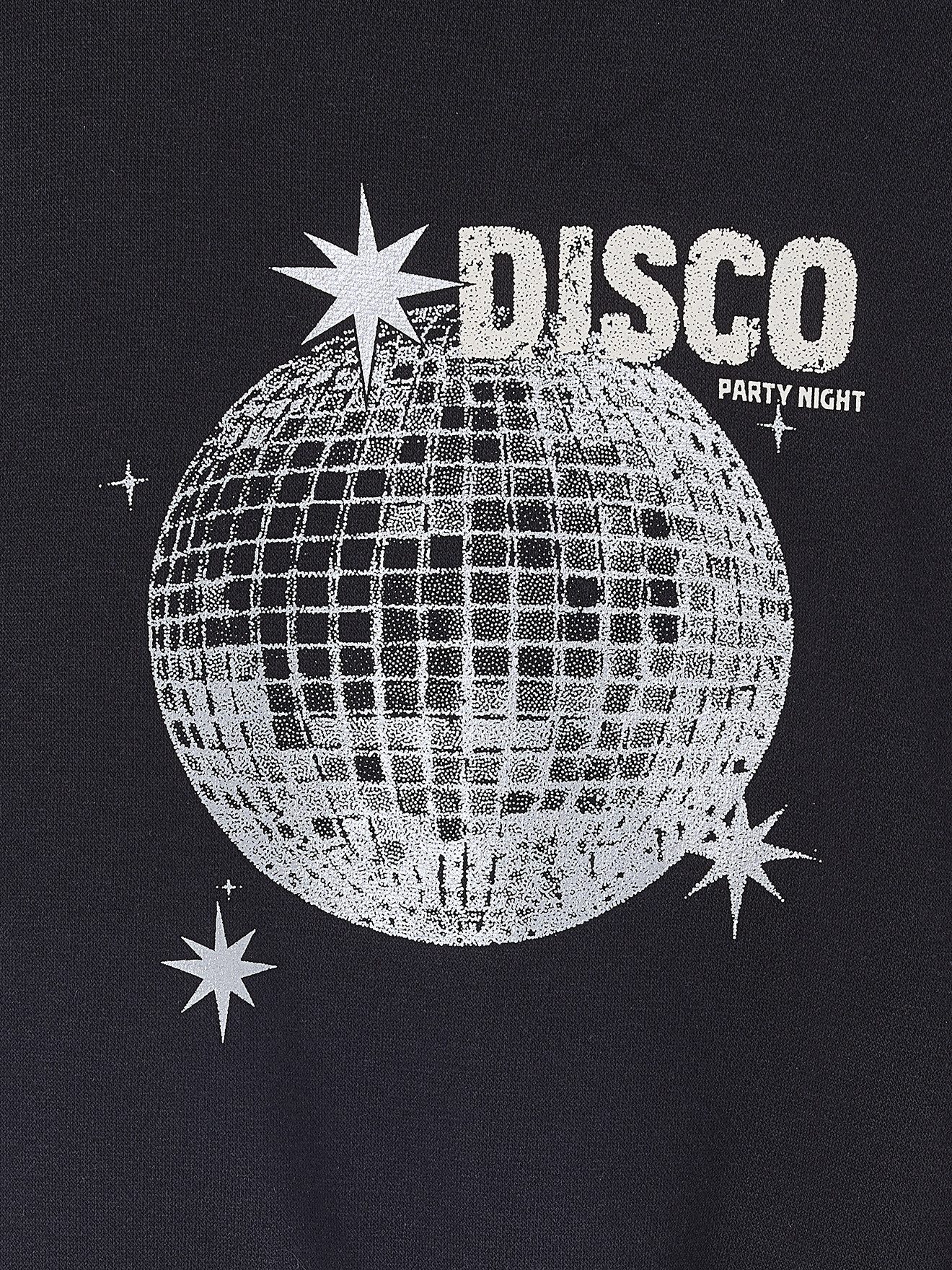 jonen Sweatjacke Sweatshirt DISCO mit Glitzereffekt, Mädchen