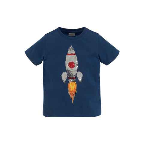 KIDSWORLD T-Shirt Rakete aus Wendepailletten