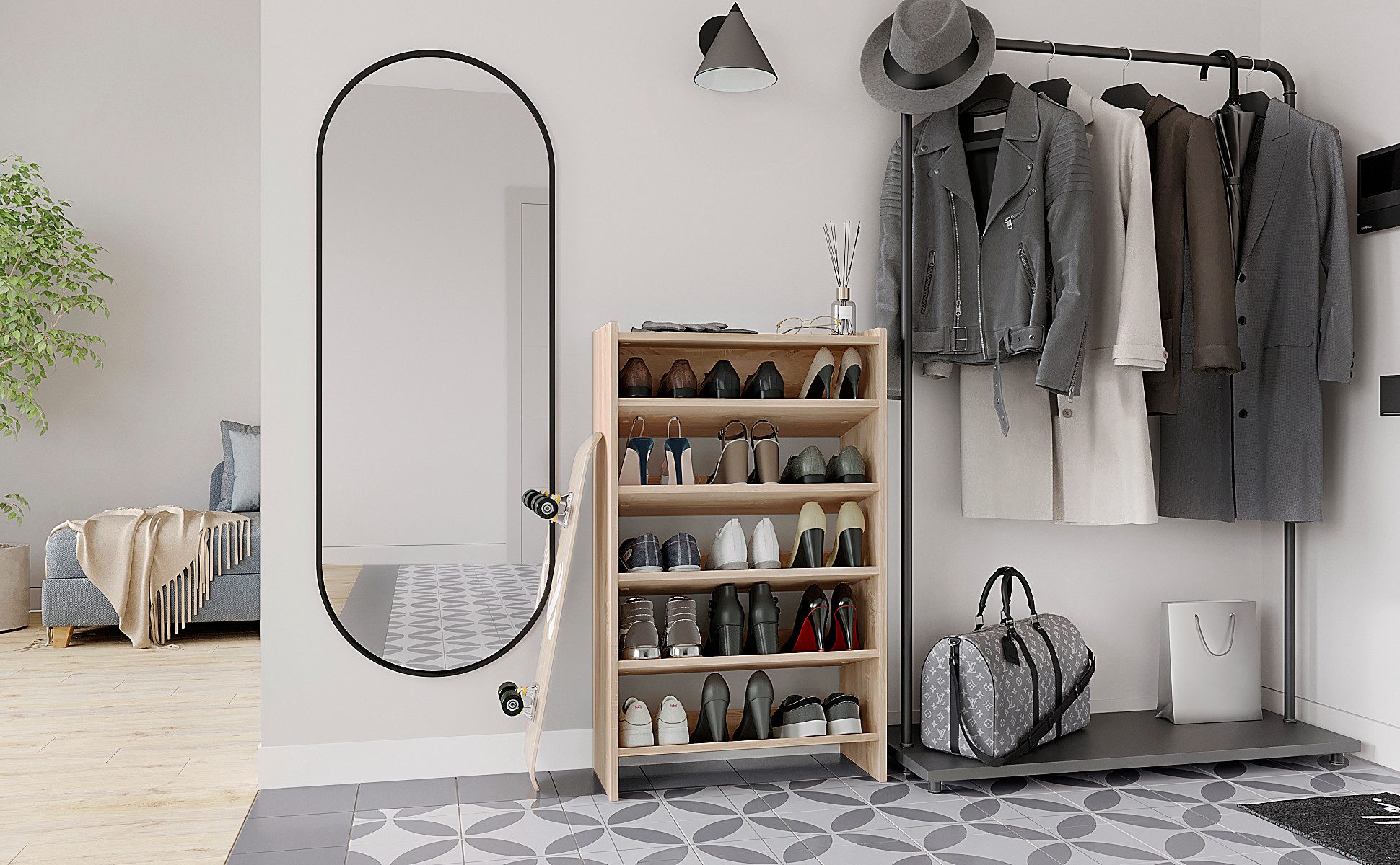 KOMTO Schuhregal Elexis 5 Schmal - günstig online kaufen