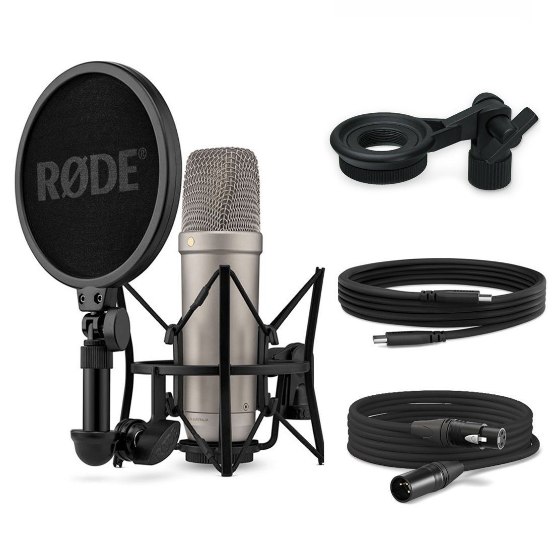 RODE Microphones Mikrofon Rode NT1 5th Generation XLR USB Mikrofon mit  Halterung