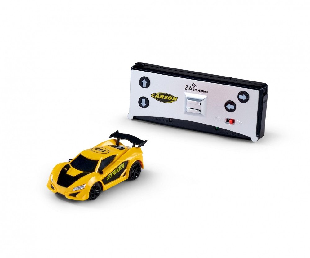 CARSON Carson RC Nano Racer Striker 1:60 2,4GhzHz gelb RC-Ladegerät