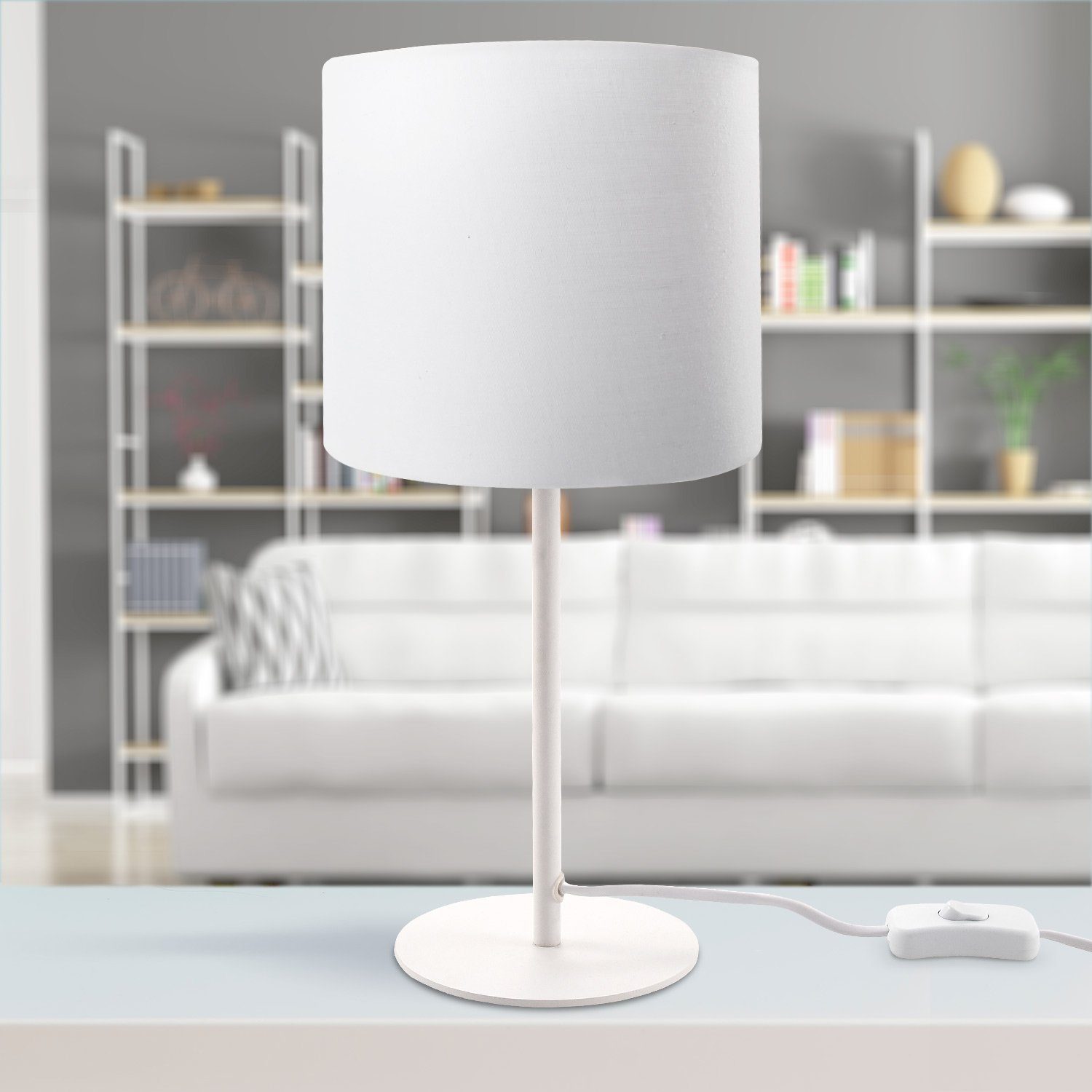 Paco Home Tischleuchte Uni Color, ohne günstig online kaufen