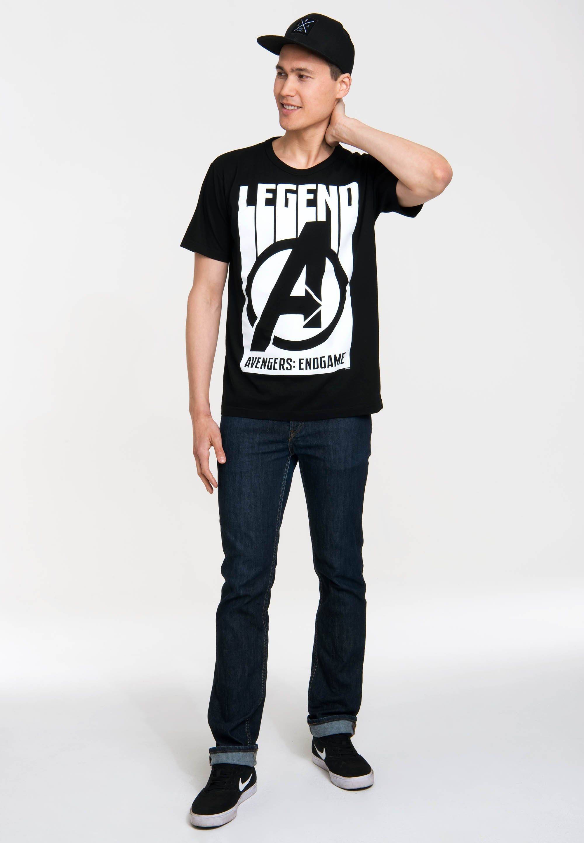 LOGOSHIRT T-Shirt Marvel - Avengers Endgame Legend mit Avengers Endgame-Print