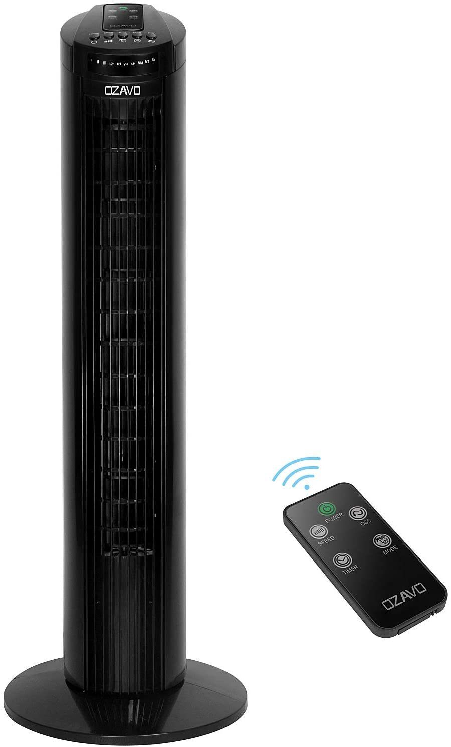 OZAVO Turmventilator OZ200 90° oszillierend 50W, günstig online kaufen