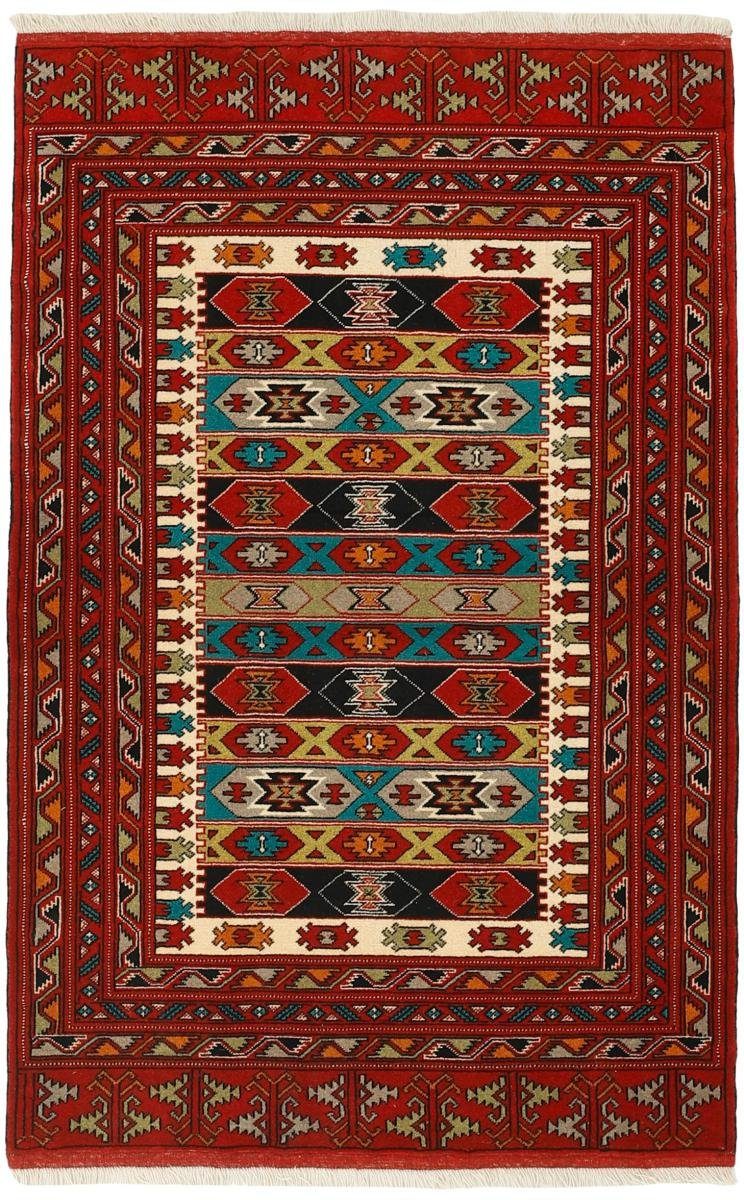 Orientteppich Turkaman 109x163 Handgeknüpfter Orientteppich / Perserteppich, Nain Trading, rechteckig, Höhe: 6 mm