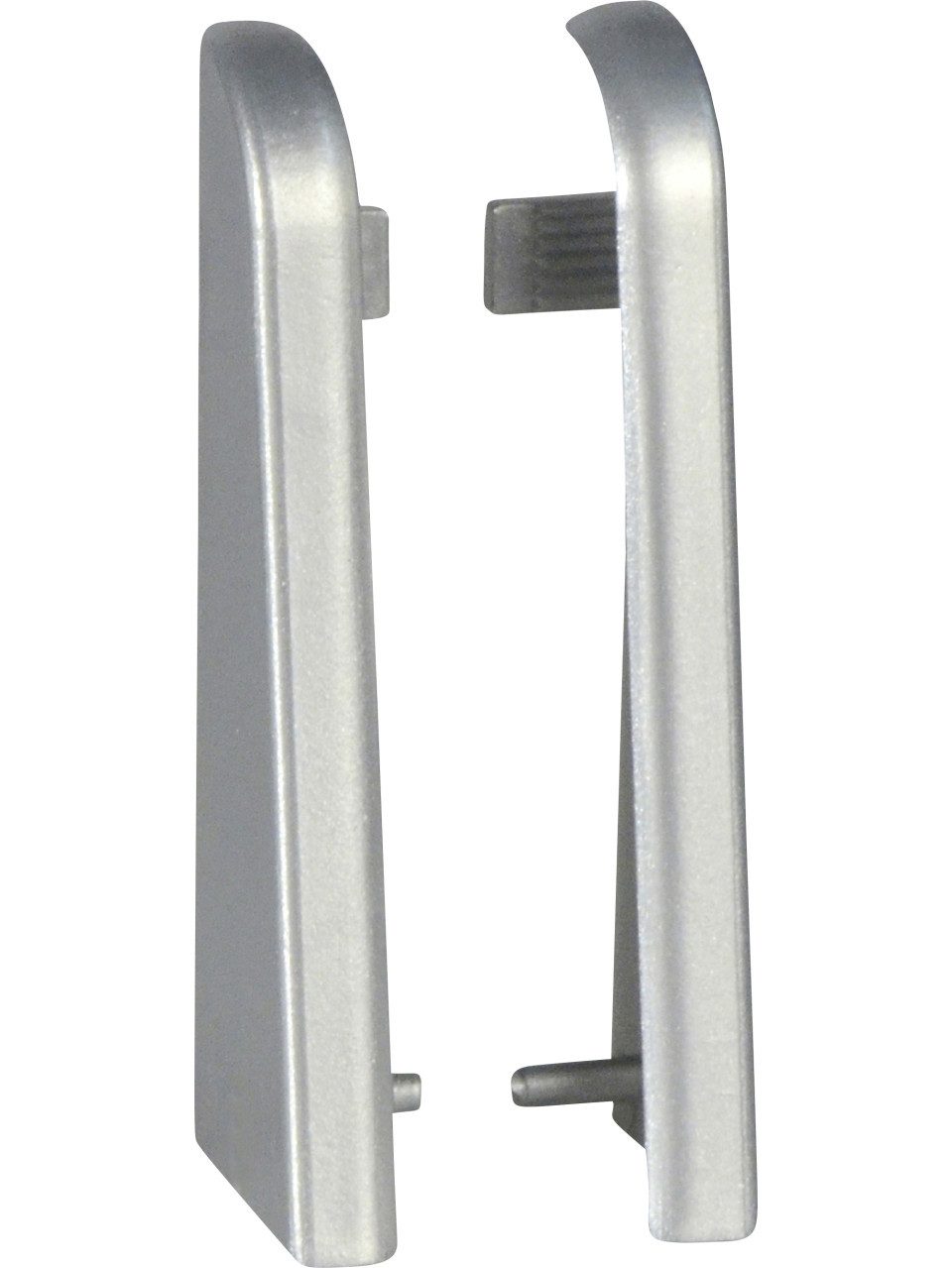 FN Neuhofer Sockelleisten-Endkappe Neuhofer Endstück 10 x 20 x 60 mm Silber bedampft
