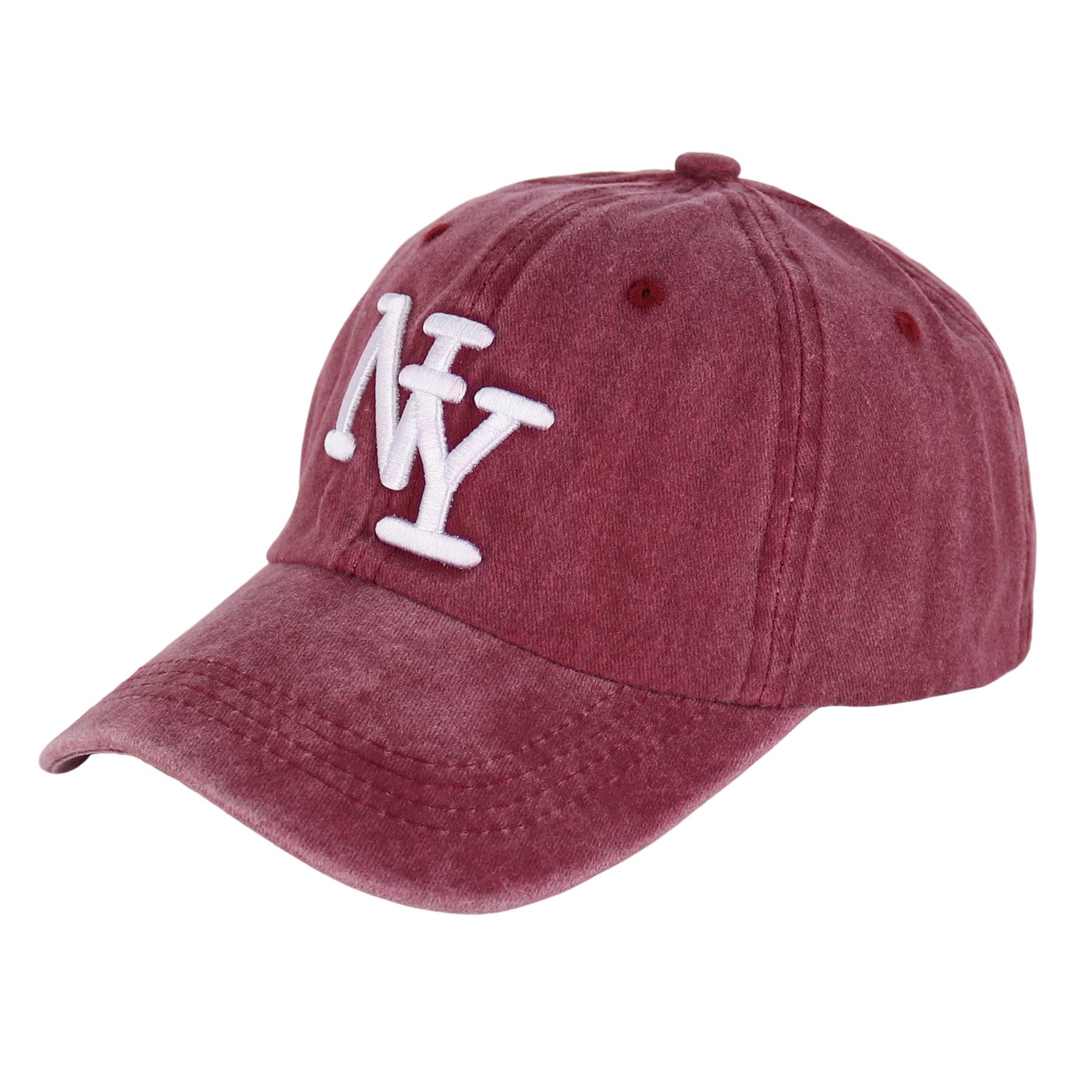 MIRROSI Baseball Cap Vintage in washed Look aus 100% Baumwolle Stickerei (Outdoor Cap, Feldmütze, Kappe) Atmungsaktiv, Einheitsgröße, Unisex, Damen Herren