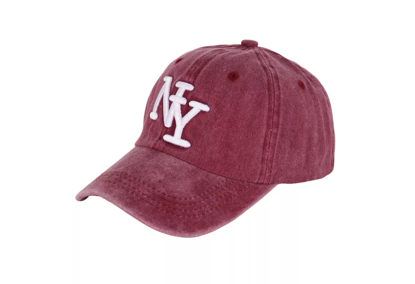 MIRROSI Baseball Cap Vintage in washed Look aus 100% Baumwolle Stickerei (Outdoor Cap, Feldmütze, Kappe) Atmungsaktiv, Einheitsgröße, Unisex, Damen Herren