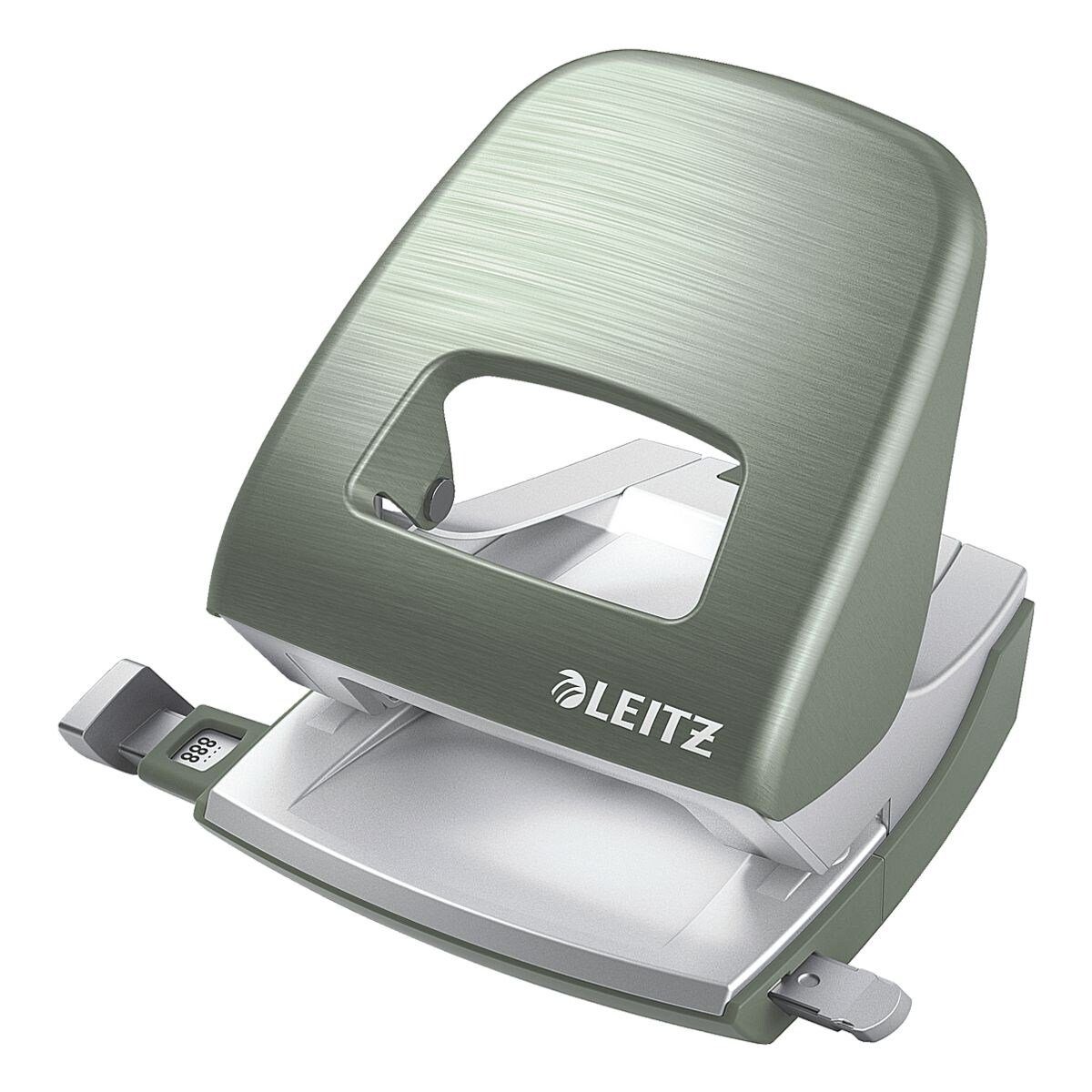 LEITZ Lochstanzer 5006 NeXXt Style, 2-fach bis 30 Blatt, für A4, A5, A6, 8x8x8 cm, US, Folio