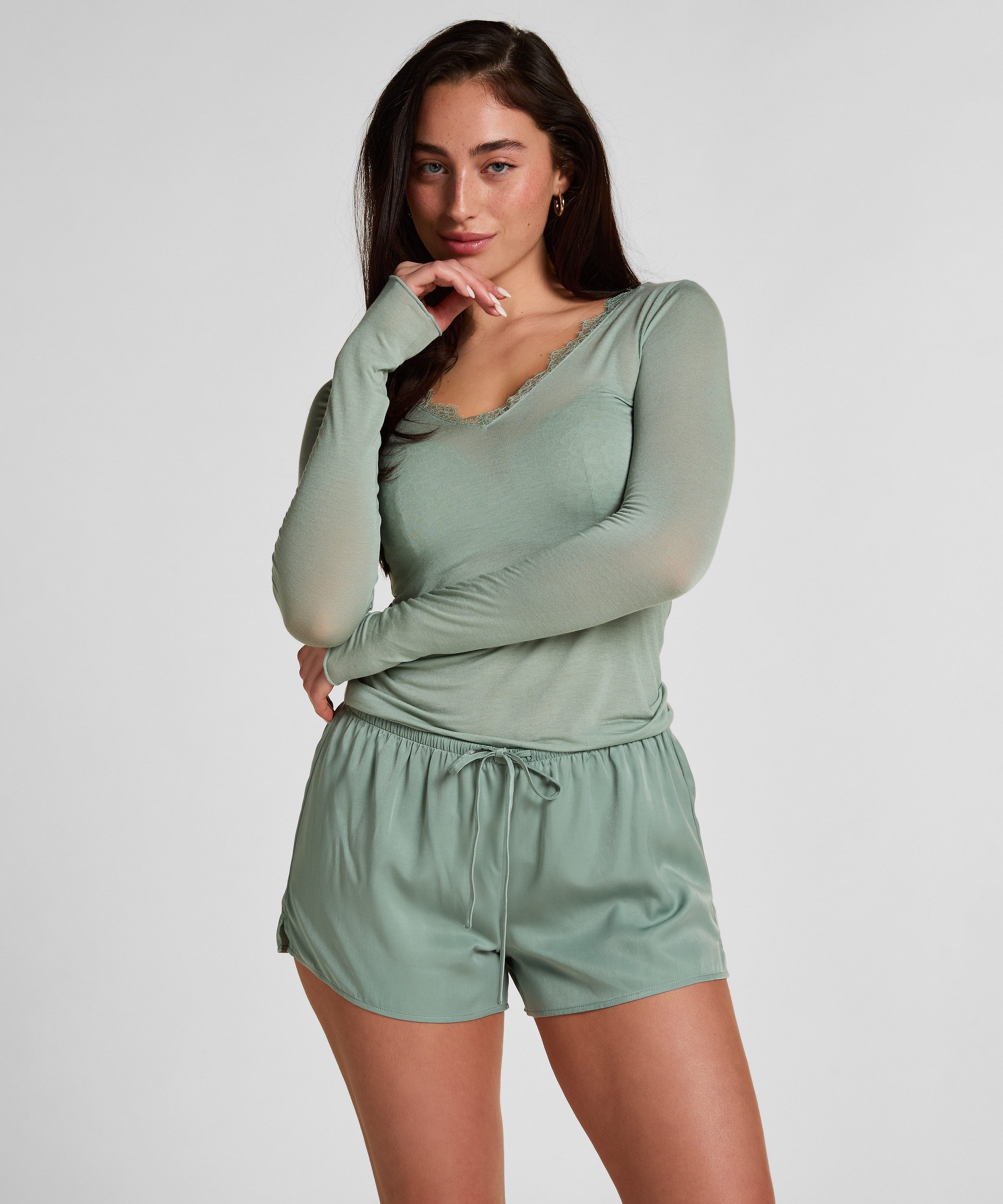 Hunkemöller Pyjama Satin Shorts Ayla günstig online kaufen