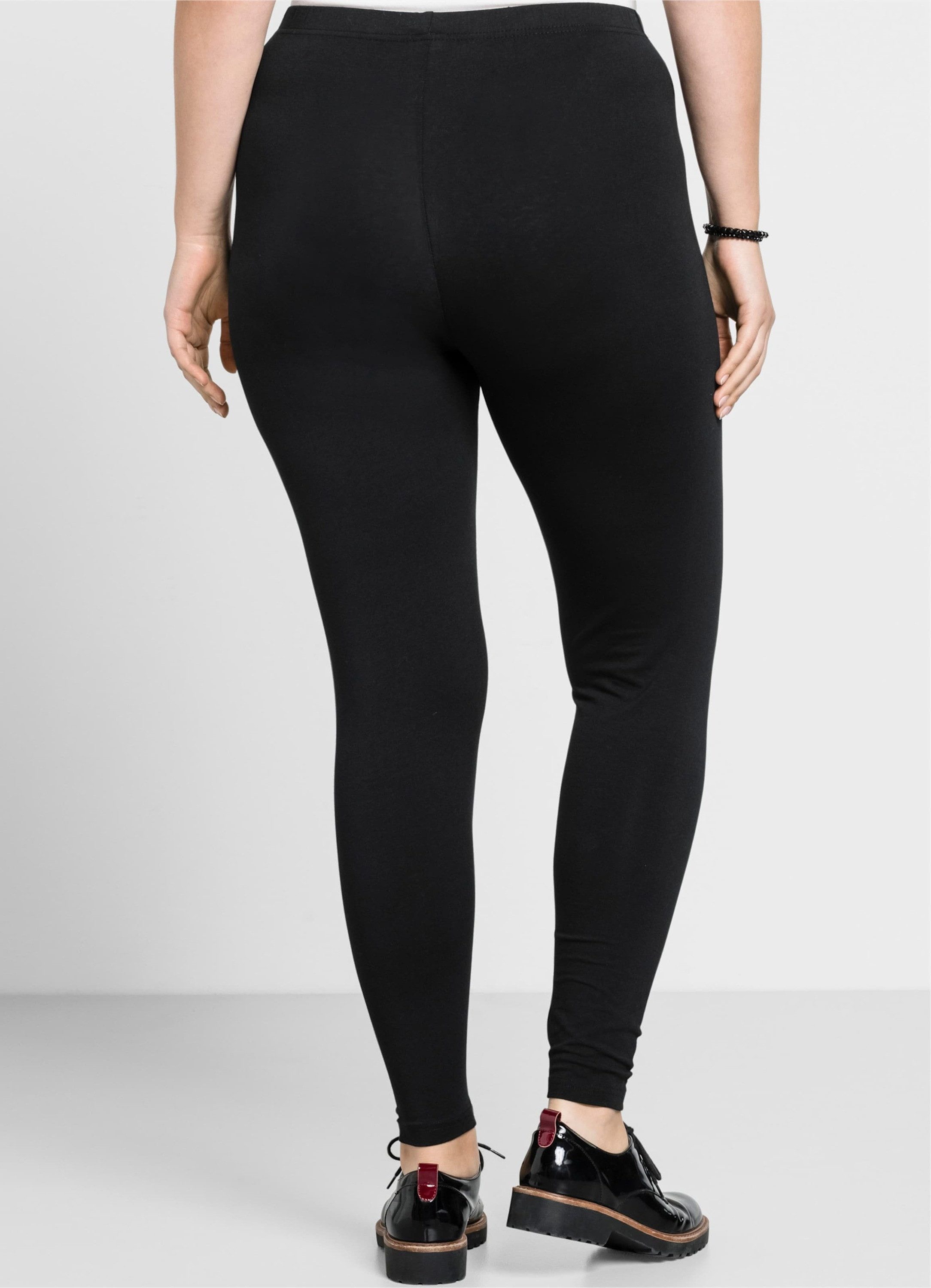 Sheego Jerseyhose Leggings normal aus hautfreundlichem Baumwoll-Mix – Bild 2 von 5