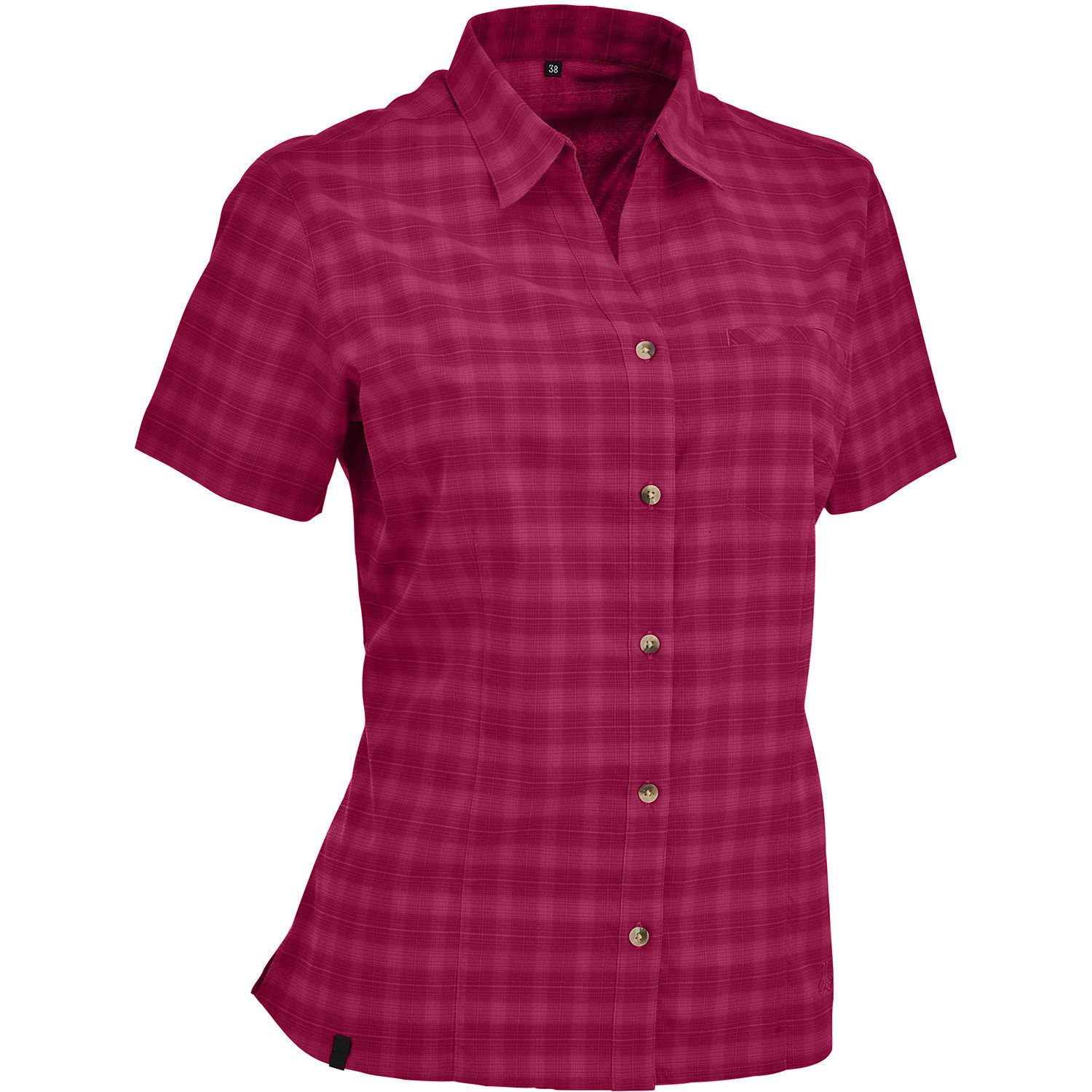 Outdoorbluse Bluse Elbe - 1/2 Bluse kariert elast
