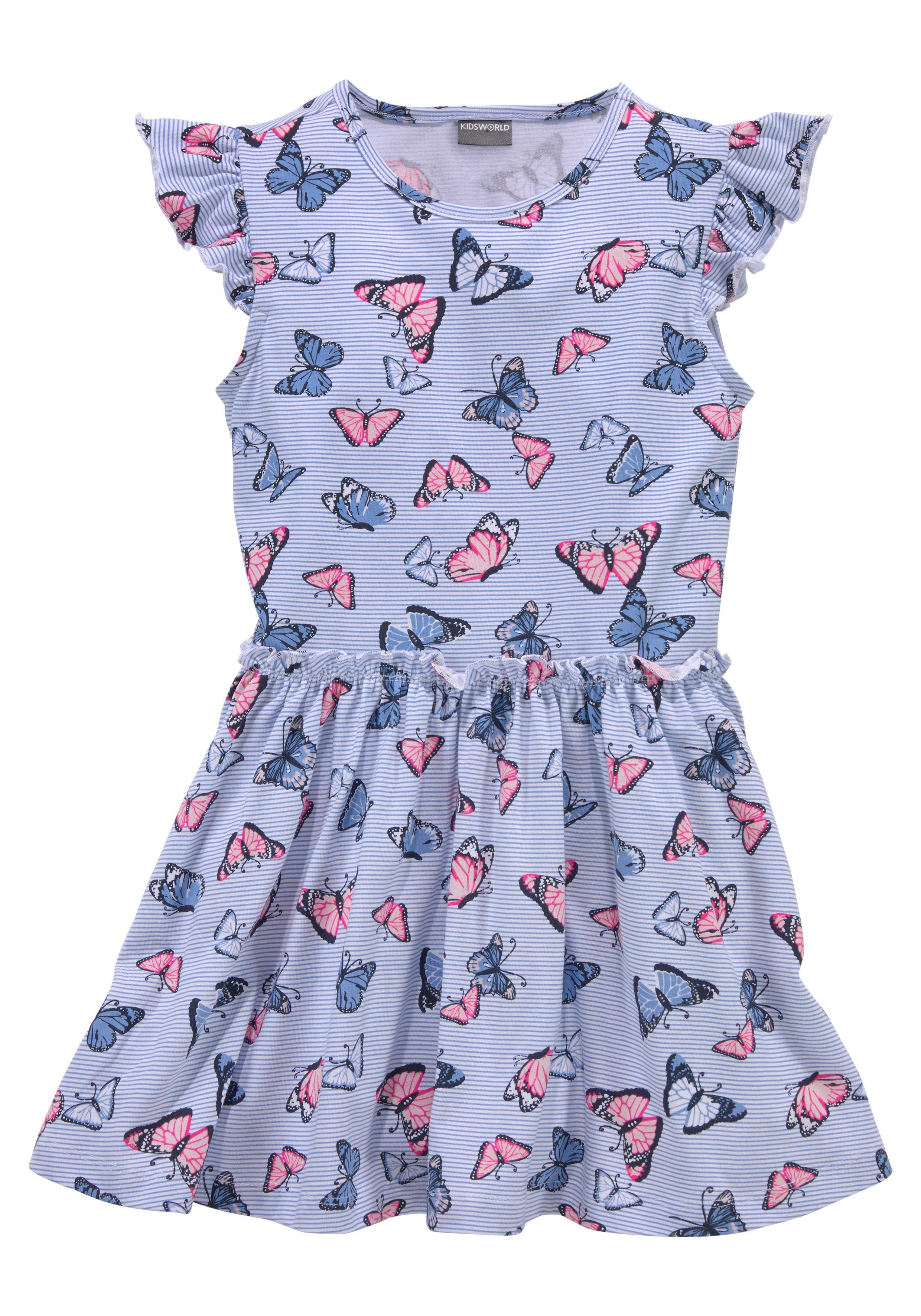 KIDSWORLD Jerseykleid für kleine Mädchen sommerliche Anlässe und Partys, kniefreie Länge, modische Note. Reduzierter Preis € 13,99. Unverbindliche Preisempfehlung € 19,99, (€ 13,99 pro 1 Stk)