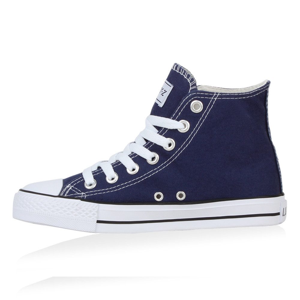 VAN HILL 94589 Sneaker Damen High Top Sneaker Sportschuhe Kult Schnürer Tur günstig online kaufen