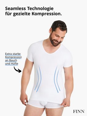 FINN Design Shapinghemd Seamless Kompressions-Unterhemd Herren ohne Nähte Starker Body-Shaper für Männer