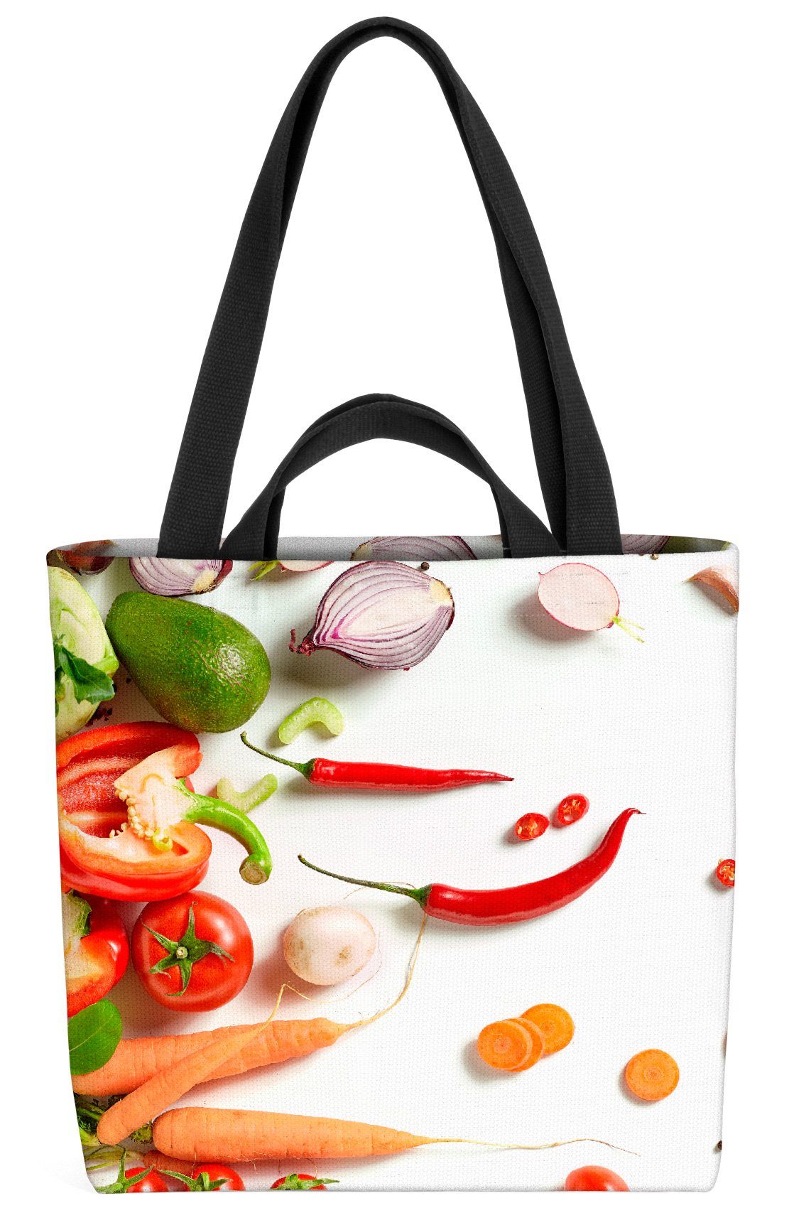 VOID Henkeltasche (1-tlg), Gemüse Vegetarisch Küche Gemüse Vegetarisch Küche Essen Kochen Nahrun