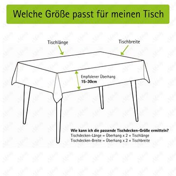 Melody Tischdecke Tischfolie Tischdecke transparent durchsichtig Tischschutz-Folie, Wasserabweisend - Schützen Sie Ihren Tisch vor Kratzern und Flecken