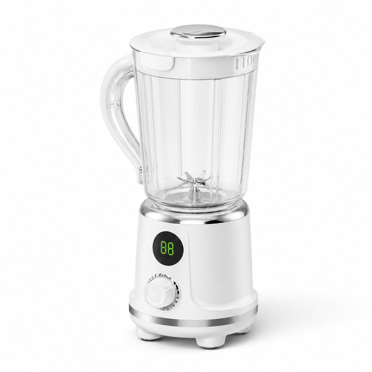 Lisabonde Standmixer Akku Standmixer kabellos (Schwarz/Weiß) - Smoothie Maker, 600ml, 50 W, Kompaktes Design