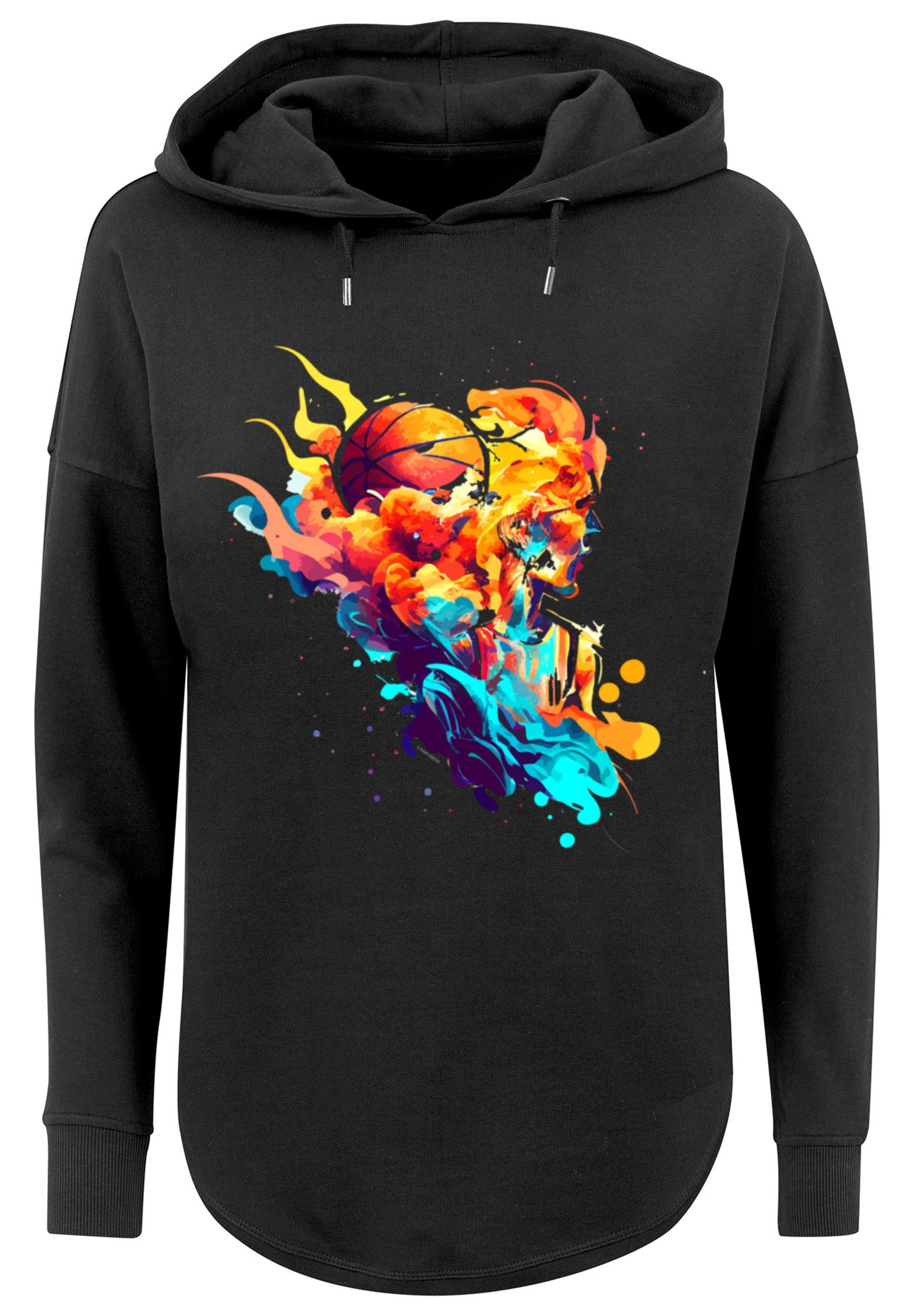 HOODIE Player OVERSIZE F4NT4STIC schwarz Print Kapuzenpullover Sport Basketball