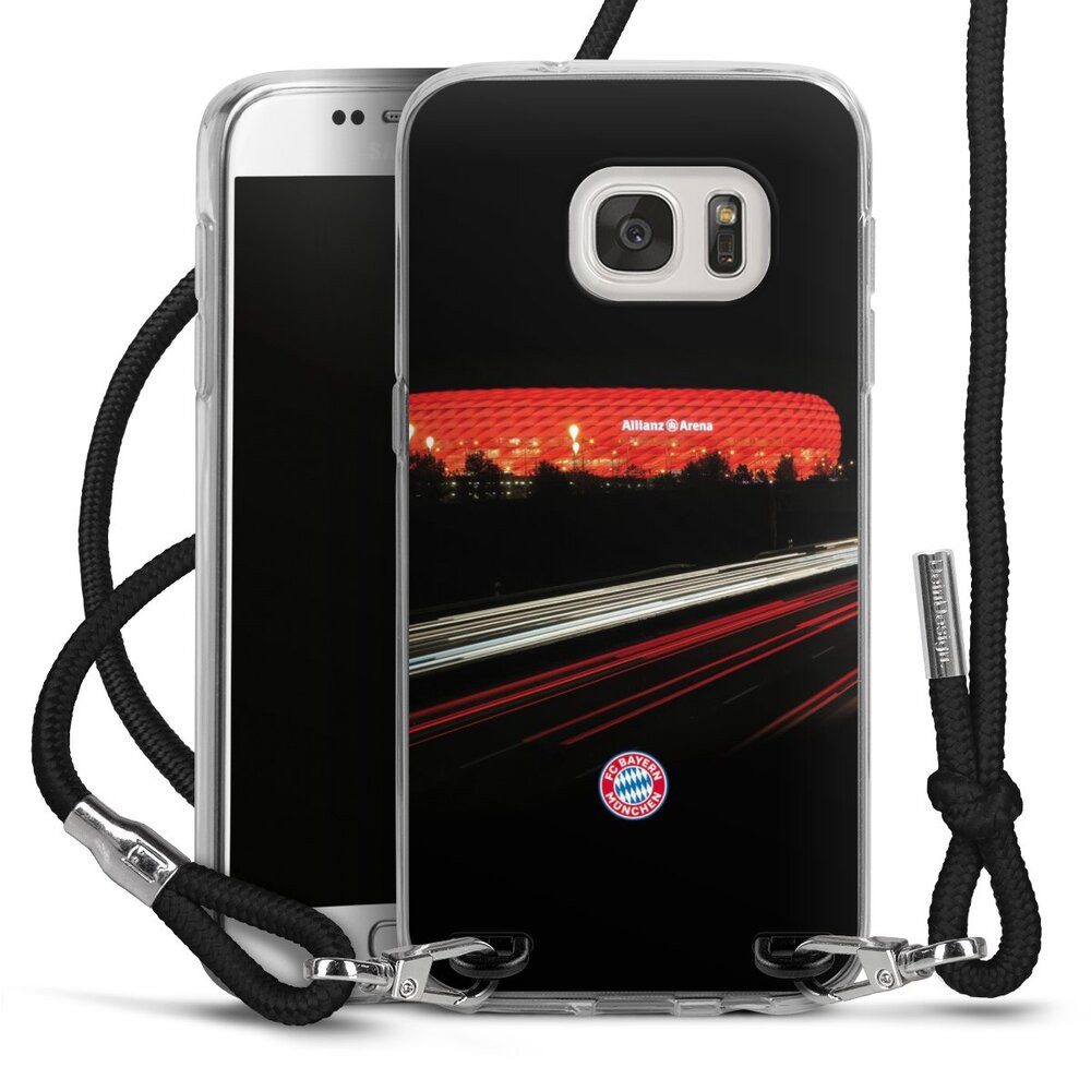 DeinDesign Handyhülle FC Bayern München FCB Stadion FC Bayern München Allianz Arena, Samsung Galaxy S7 Handykette Hülle mit Band Case zum Umhängen