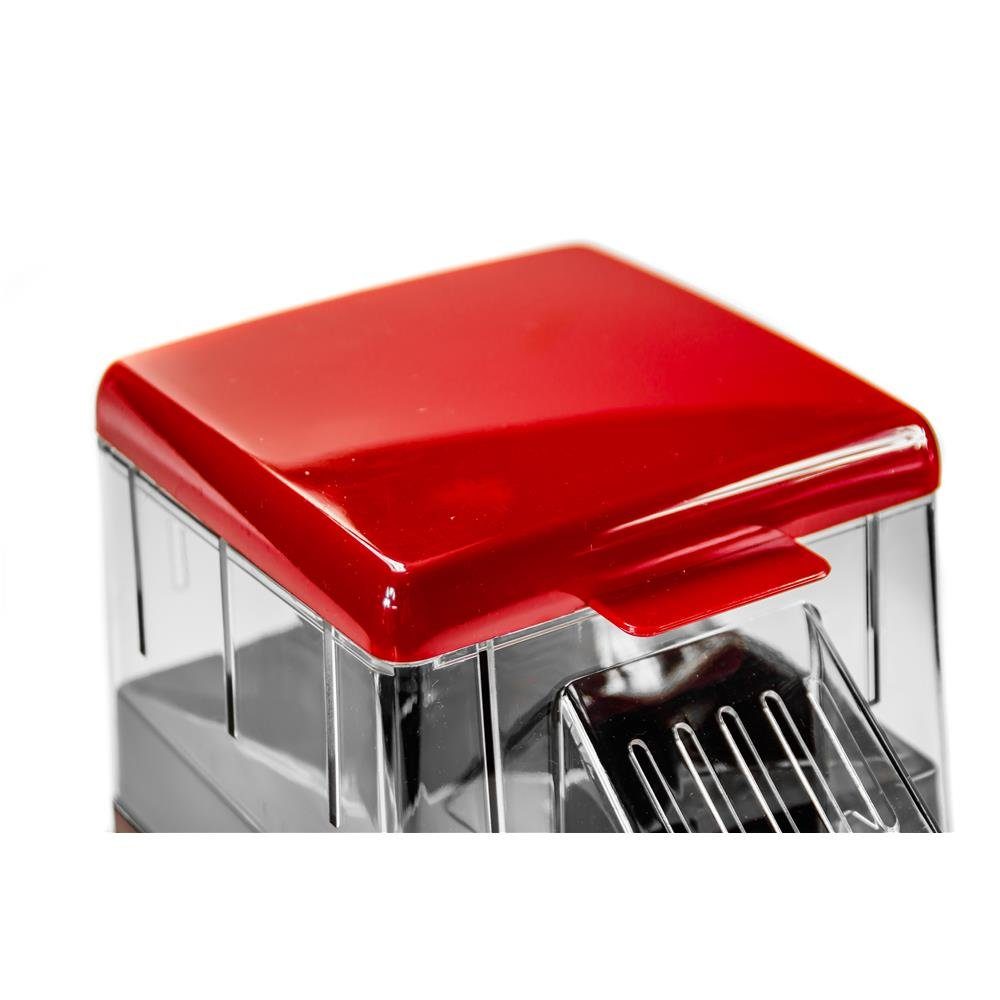 Camry Popcornmaschine CR 4480 Popcorn-Maschine, Popcorn-Maker, Popcornautomat, Retro Design, rot