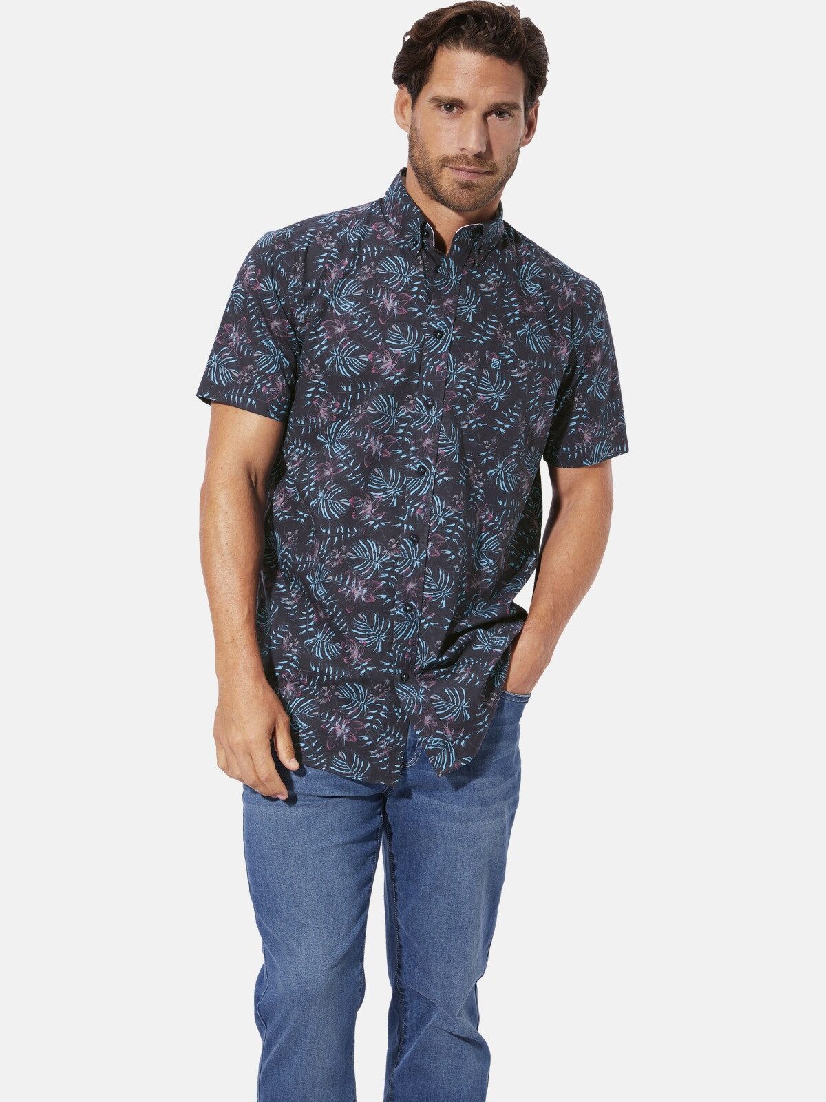 Babista Kurzarmhemd SARDOR mit floralem Muster günstig online kaufen