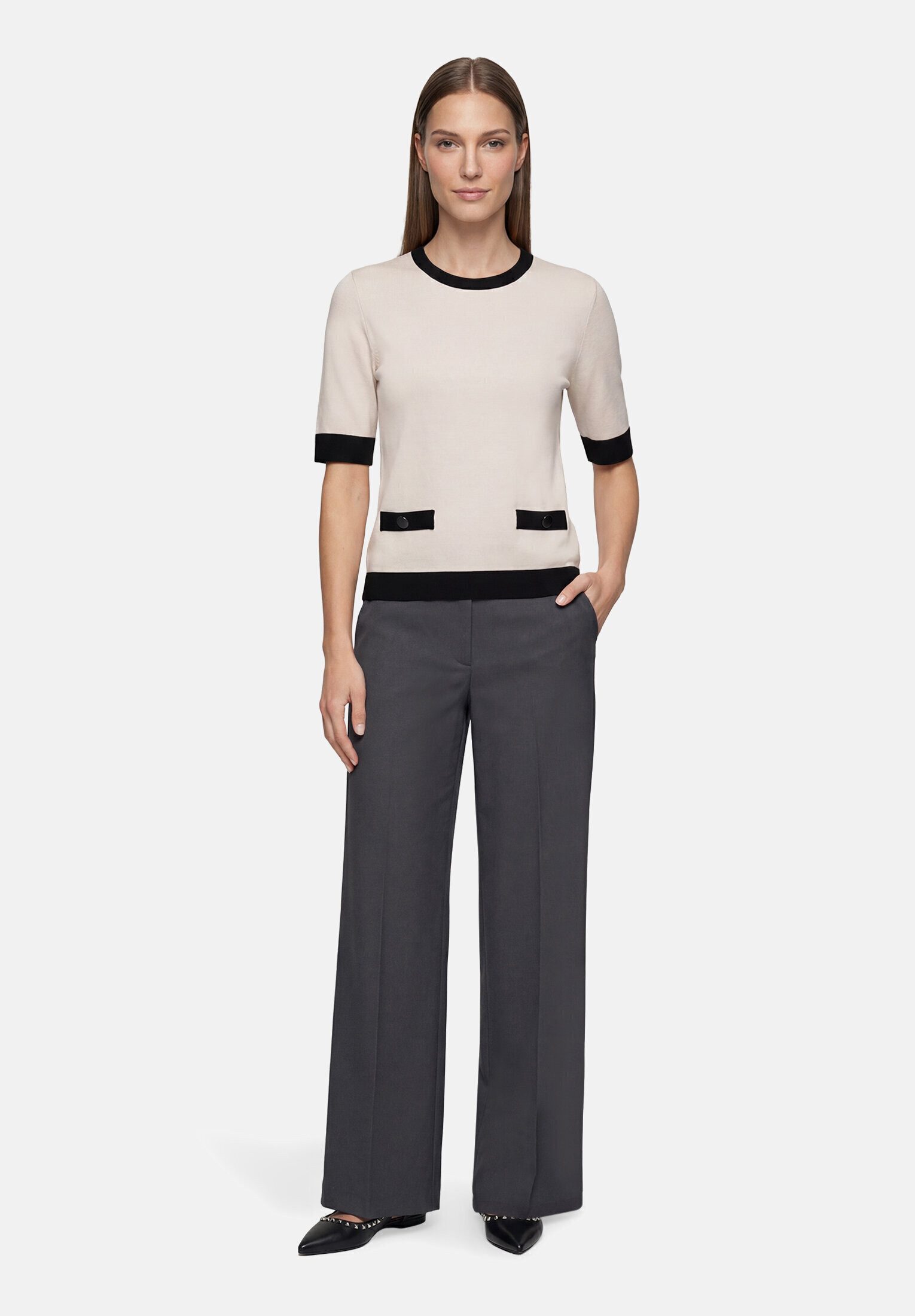 Betty Barclay Kurzarmshirt Damen mit Taschen (1-tlg)