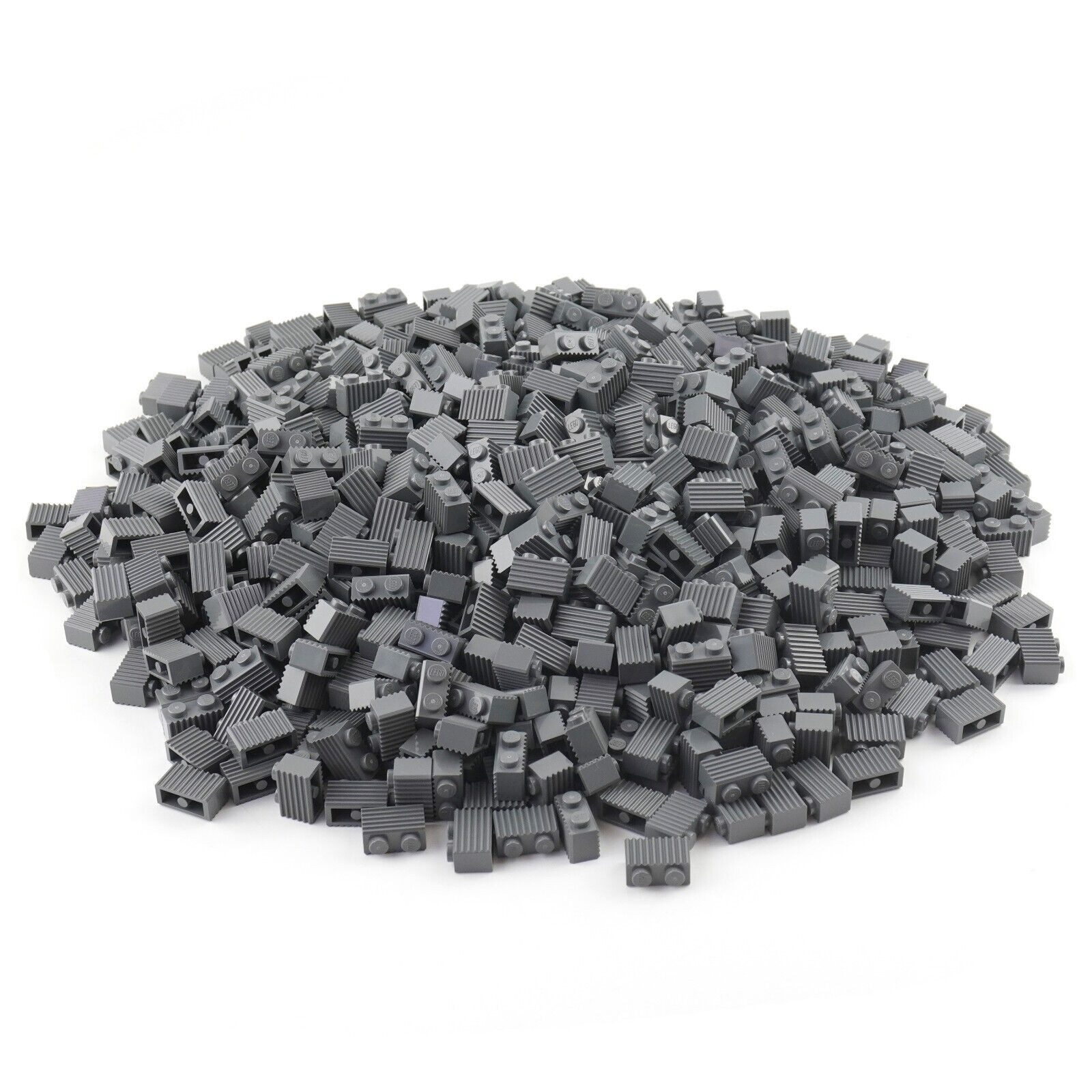 LEGO® 1x2 Riffelsteine Rillensteine Dunkelgrau - 2877 NEU! Menge 50x Spielbausteine