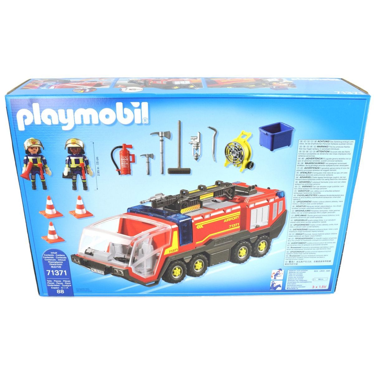 Playmobil® Playmobil 71371 Flughafenlöschfahrzeug 88tlg. Spielbausteine, (8 günstig online kaufen