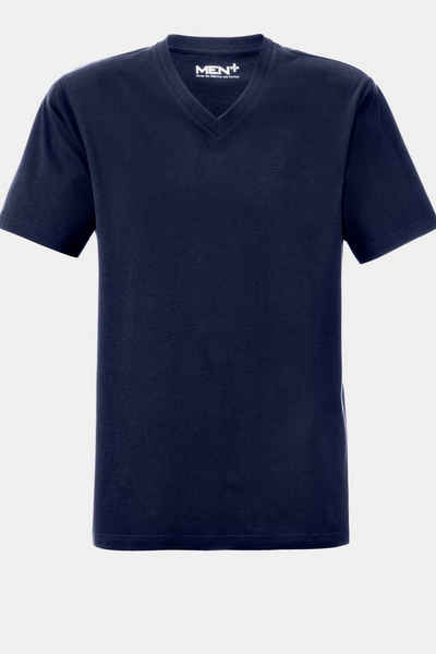 Men Plus T-Shirt Men+ T-Shirt Halbarm V-Ausschnitt