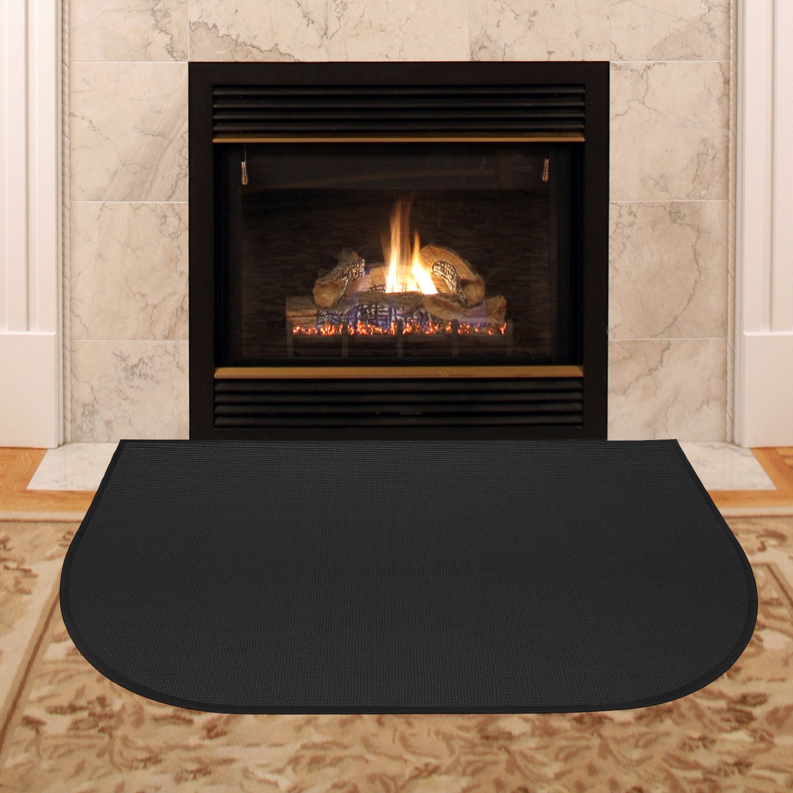 OKWISH Bodenschutzmatte Feuerfeste Kaminunterlage Hitzeschutzmatte für Kami günstig online kaufen