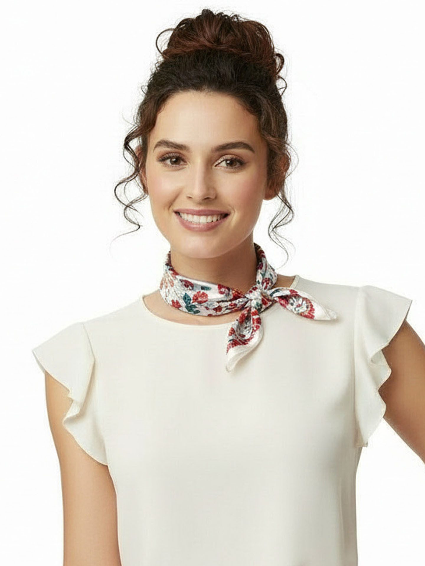 Moschen-Bayern Halstuch Halstuch Damen Nickituch Seidentuch Seidenhalstuch Blau Rot