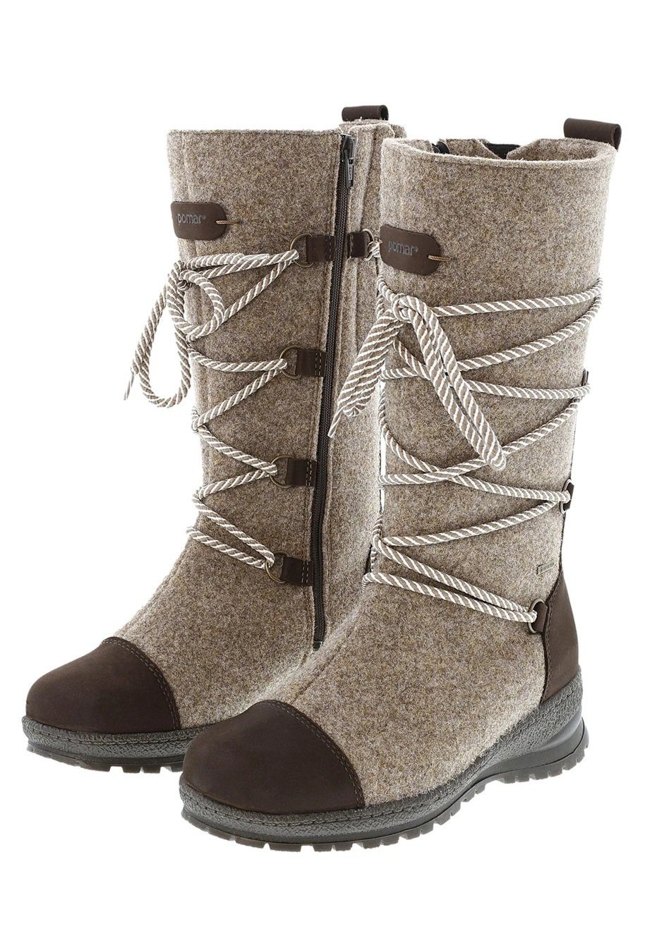 Pomar Saana GTX (Filzstiefel, wasserdicht, breit, extrem warm) sandbraun Winterstiefel