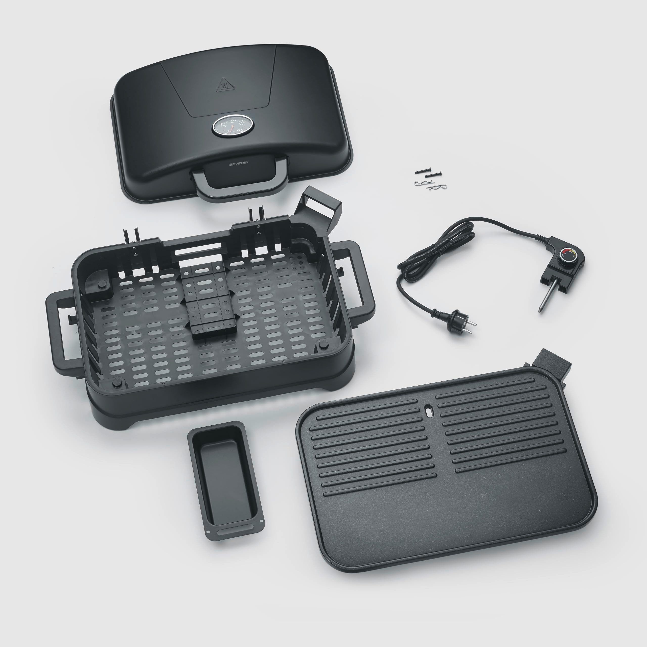Severin Kontaktgrill PG 8597, Elektrischer Tischgrill mit keramischer Oberfläche