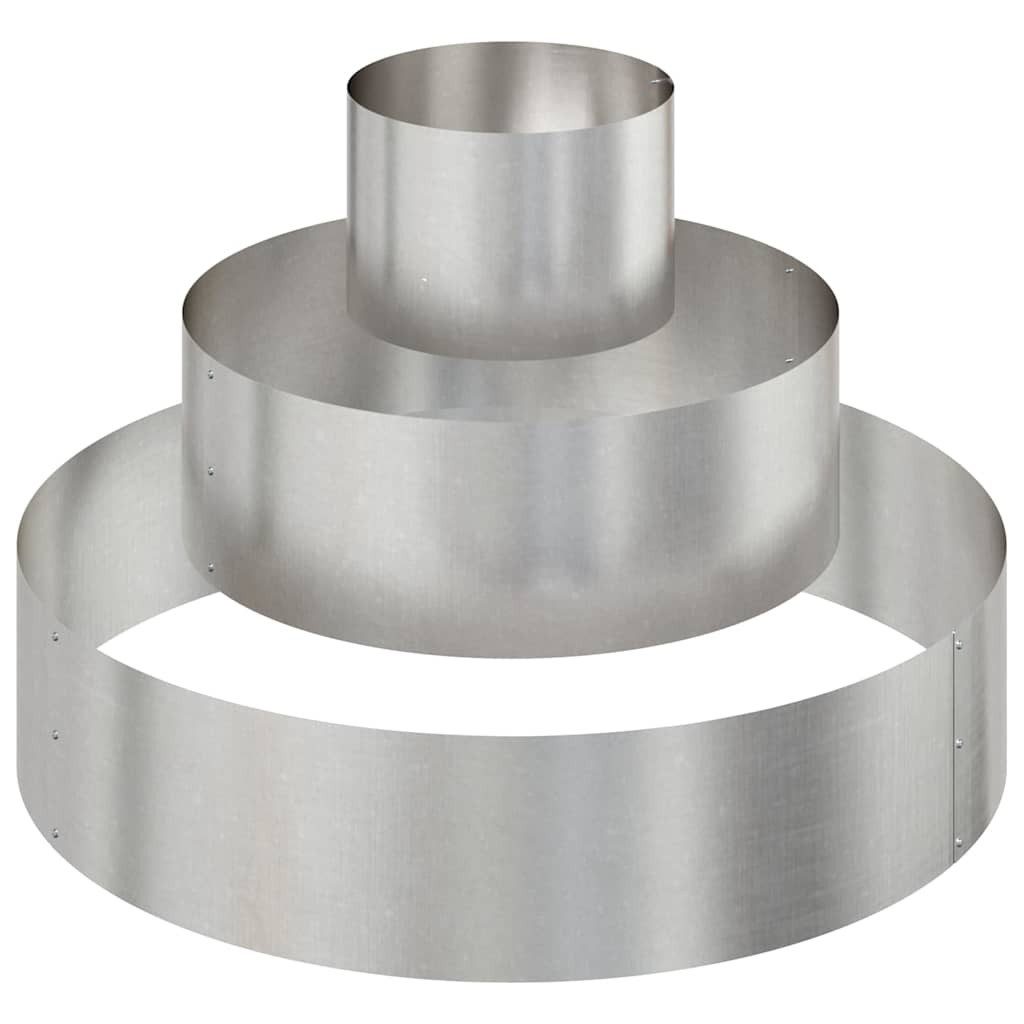 vidaXL Blumentopf Gartenblumentopf Silber 90 x günstig online kaufen