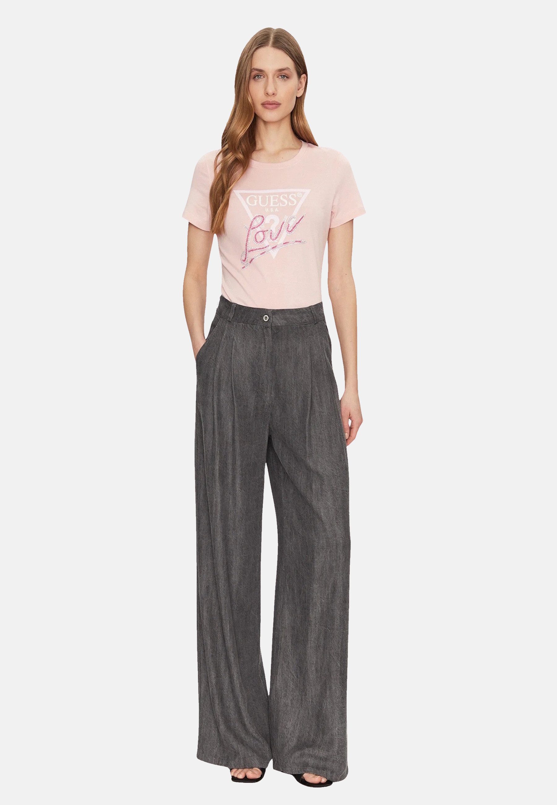 Guess T-Shirt T-Shirt LOVE TRIANGLE Kurzarmshirt (1-tlg., 1) günstig online kaufen