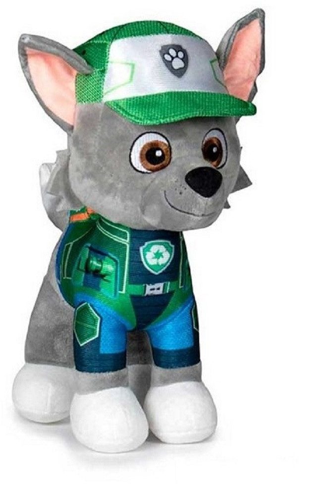 Nickelodeon Kuscheltier Plüsch Paw Patrol Kuscheltier Paw Patrol Plüschtier 27 cm Rocky grün (1