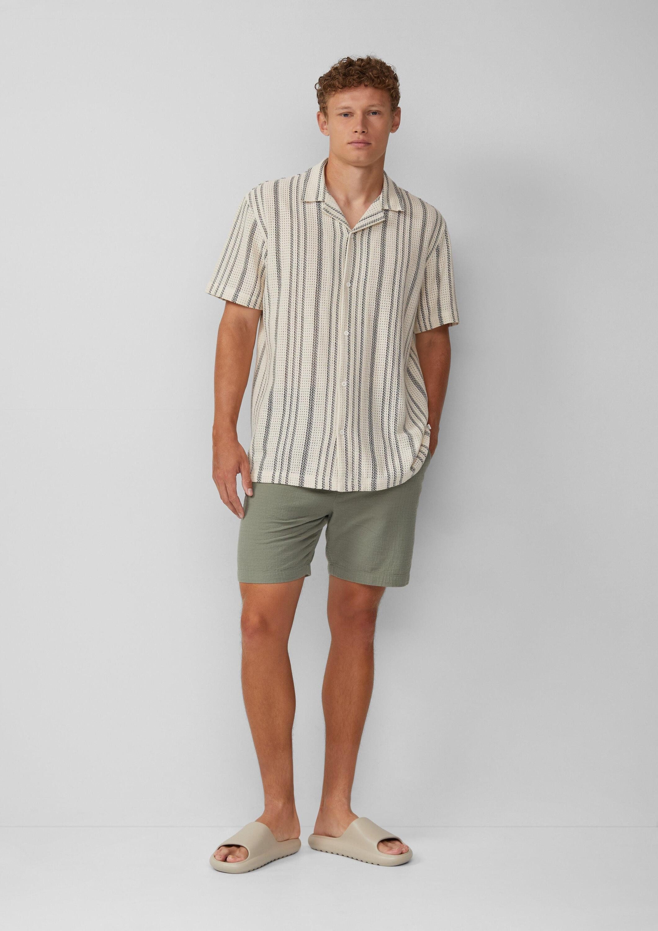 QS Shorts Bermuda Shorts aus Strukturkrepp günstig online kaufen