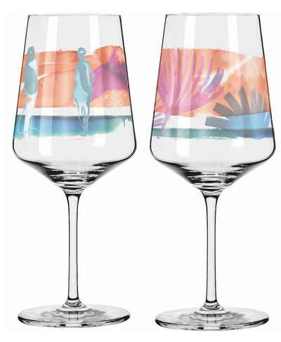 Ritzenhoff Aperitifglas Sommerrausch, Glas, Mehrfarbig H:22.5cm D:9cm Glas