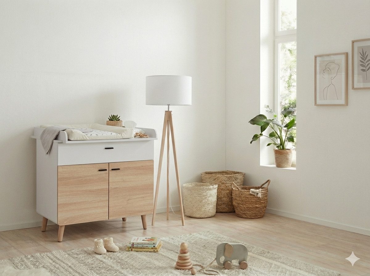 arthur berndt Wickelkommode Lovis, abnehmbarer Wickelaufsatz, Soft-Close, Türdämpfung