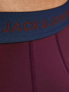 Jack & Jones Boxershorts 3er Pack JACCRESS MICROFIBER TRUNKS Boxershorts (3-St) 3762 in Rot-Dunkelblau