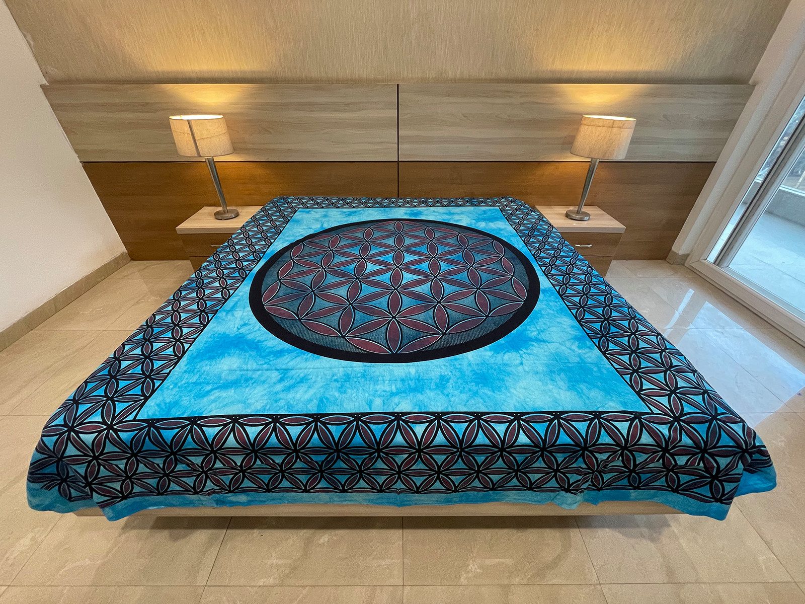 Hathi Tagesdecke Decke, Überwurf BLUME DES LEBENS