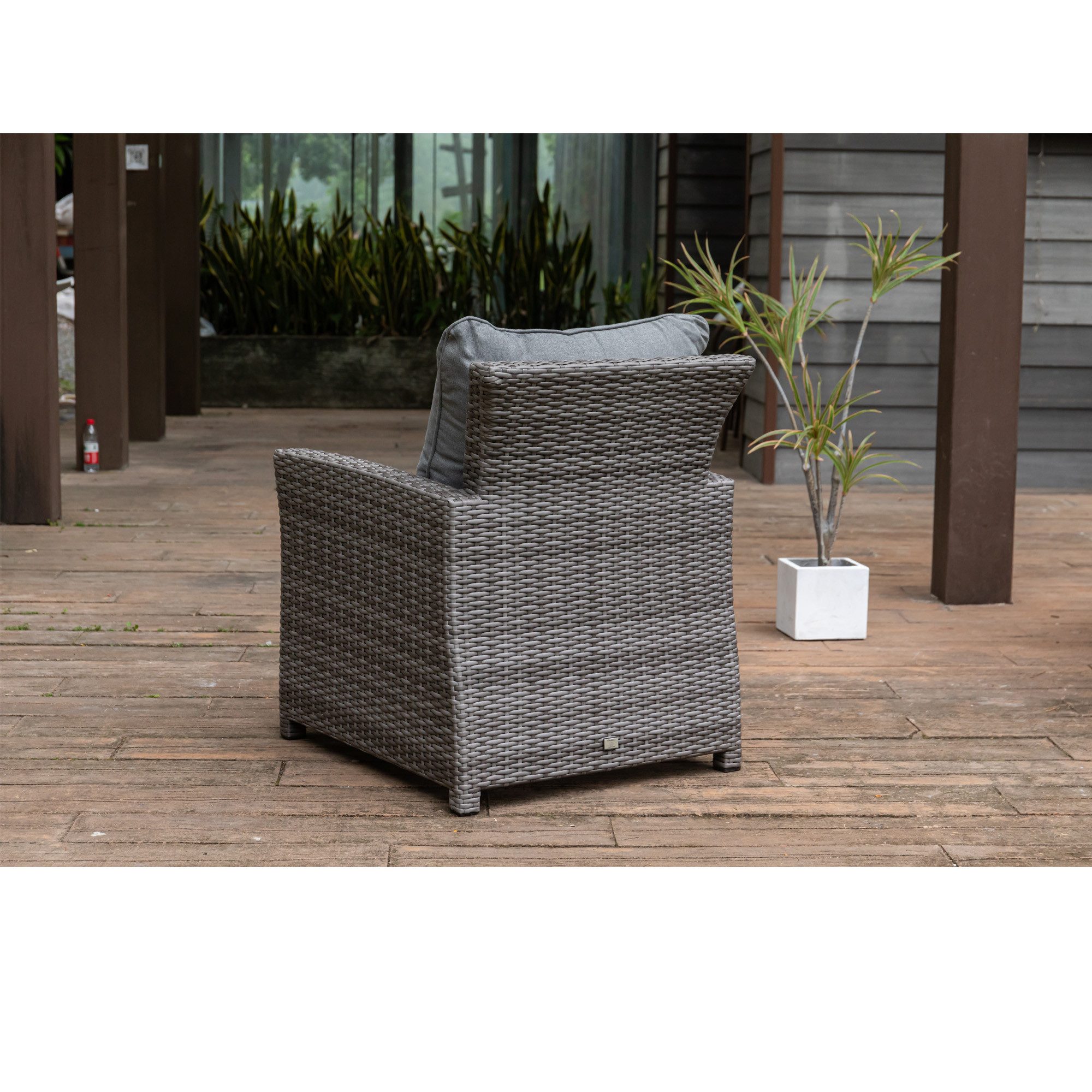 MANDALIKA Garden Gartensessel Dining Lounge Sessel Havanna Luna - extra hoch und breit