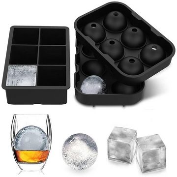 Caterize Eiswürfelbehälter Eiswürfelbehälter-Set,Kugel und quadratischer Eiswürfelbehälter, (2-tlg)