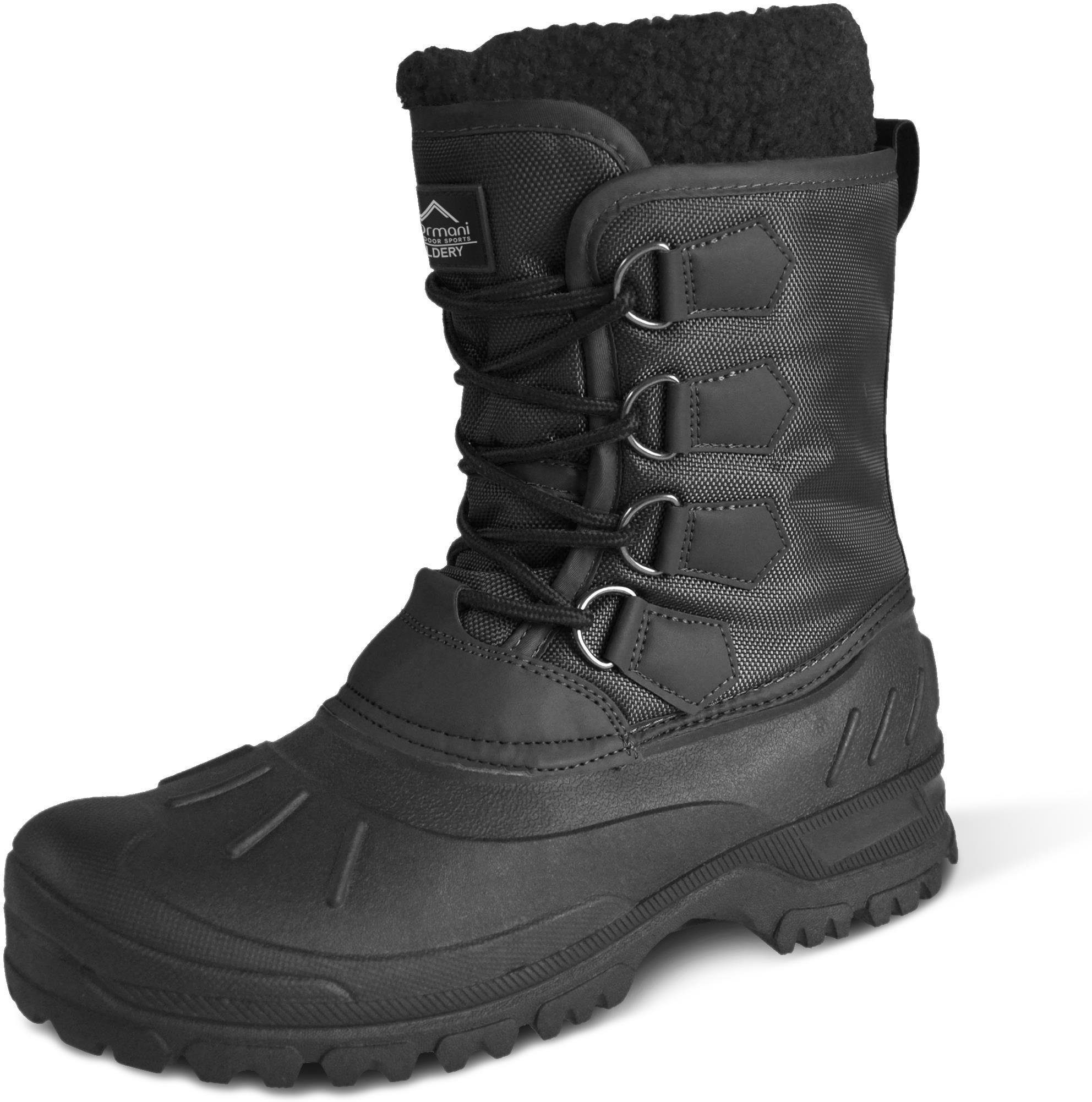 normani Herren Kälteschutzstiefel Coldery Outdoorwinterstiefel Outdoorstiefel Winterstiefel bis -40° - gefütterte Schneestiefel Snowboots Thermostiefel Jagdstiefel Schneeschuhe mit Innenfutter