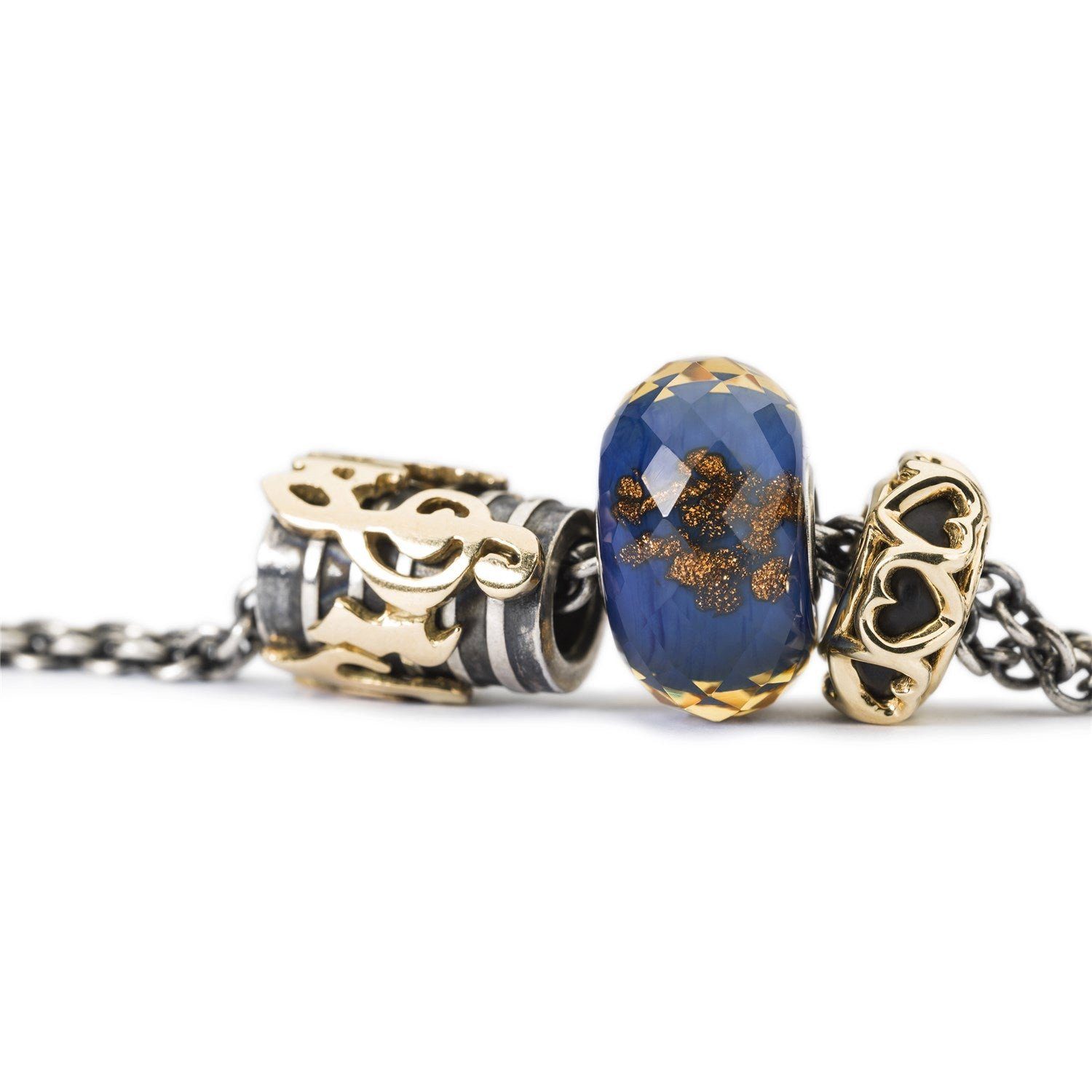 Trollbeads Bead Liebes-Spacer, TAUBE-00118 Gold