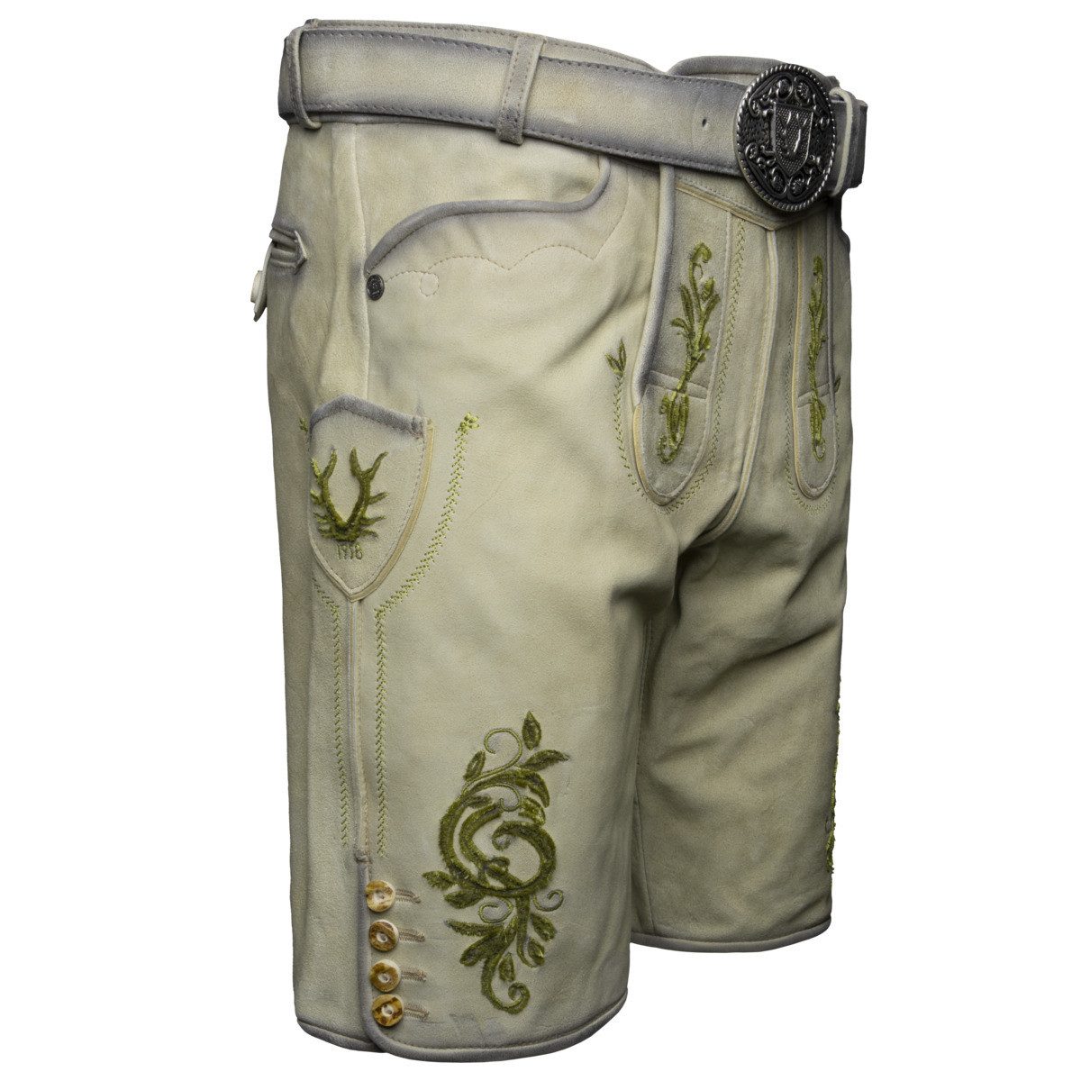 Krüger Trachtenlederhose Maurus Herren (1-tlg) Trachtenlederhose, Trachtenhose, Bayerische Lederhose, Oktoberfest